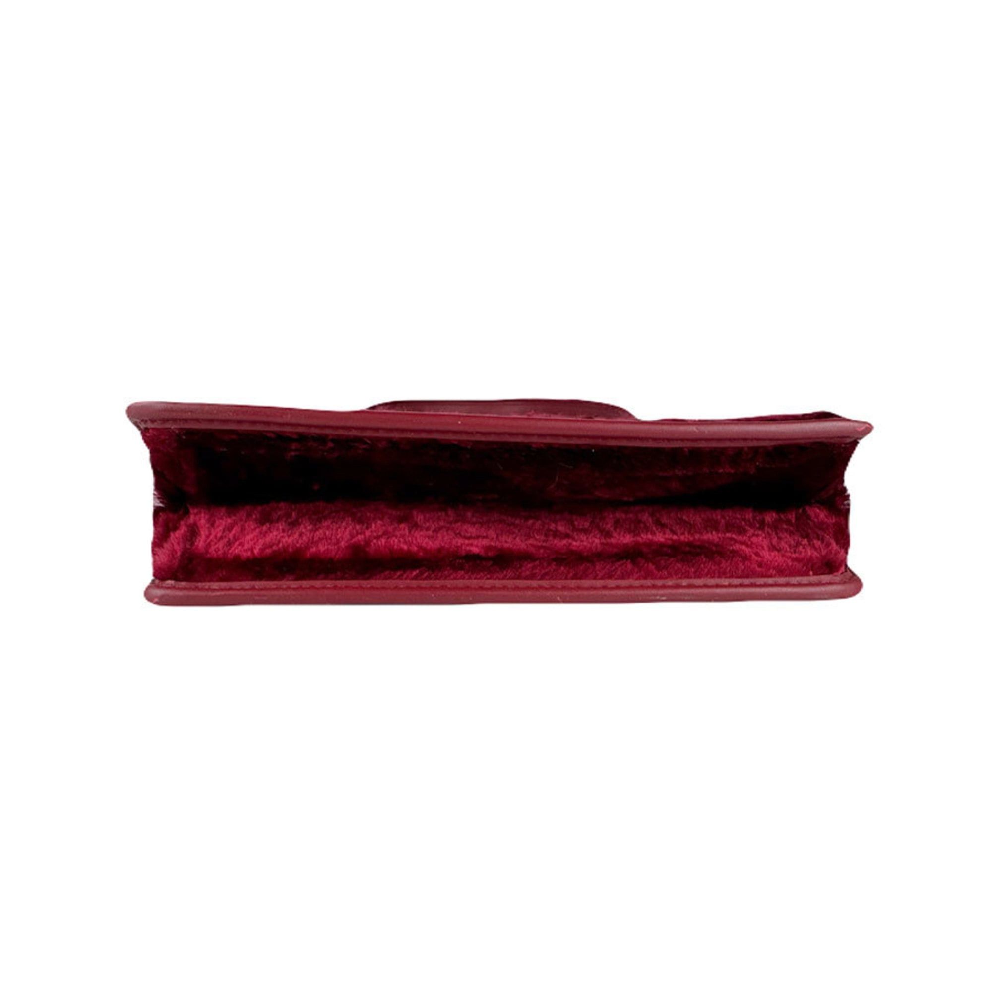 Fendi Fendi Canayef fur shoulder bag in red, women's, 8BT284 A06E, free shipping, z8922 Size ONE SIZE - 4 Thumbnail