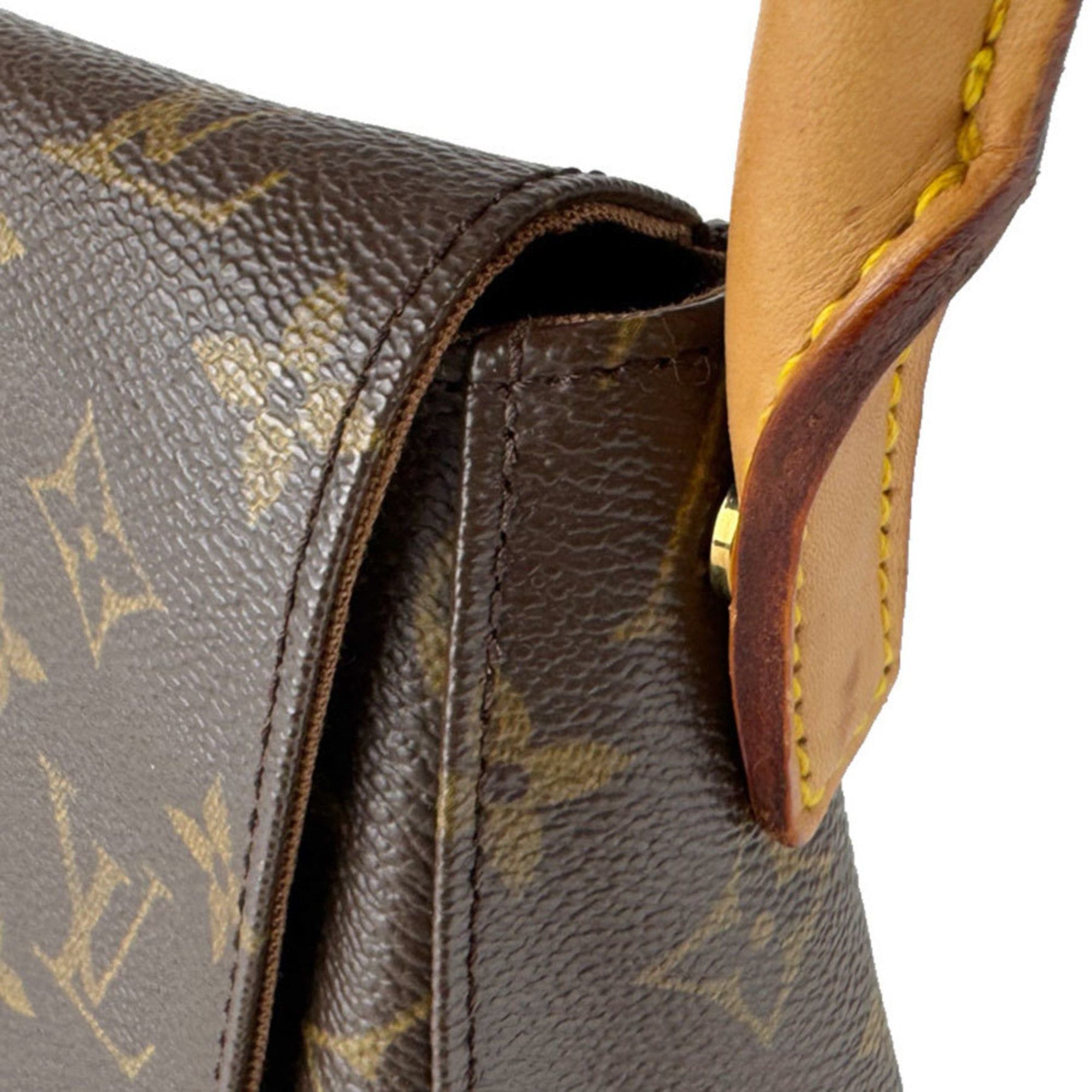 Louis Vuitton Louis Vuitton Monogram Mini Looping Shoulder Bag in Canvas, Brown, Women's, M51147, Free Shipping, z8894 Size ONE SIZE - 7 Thumbnail