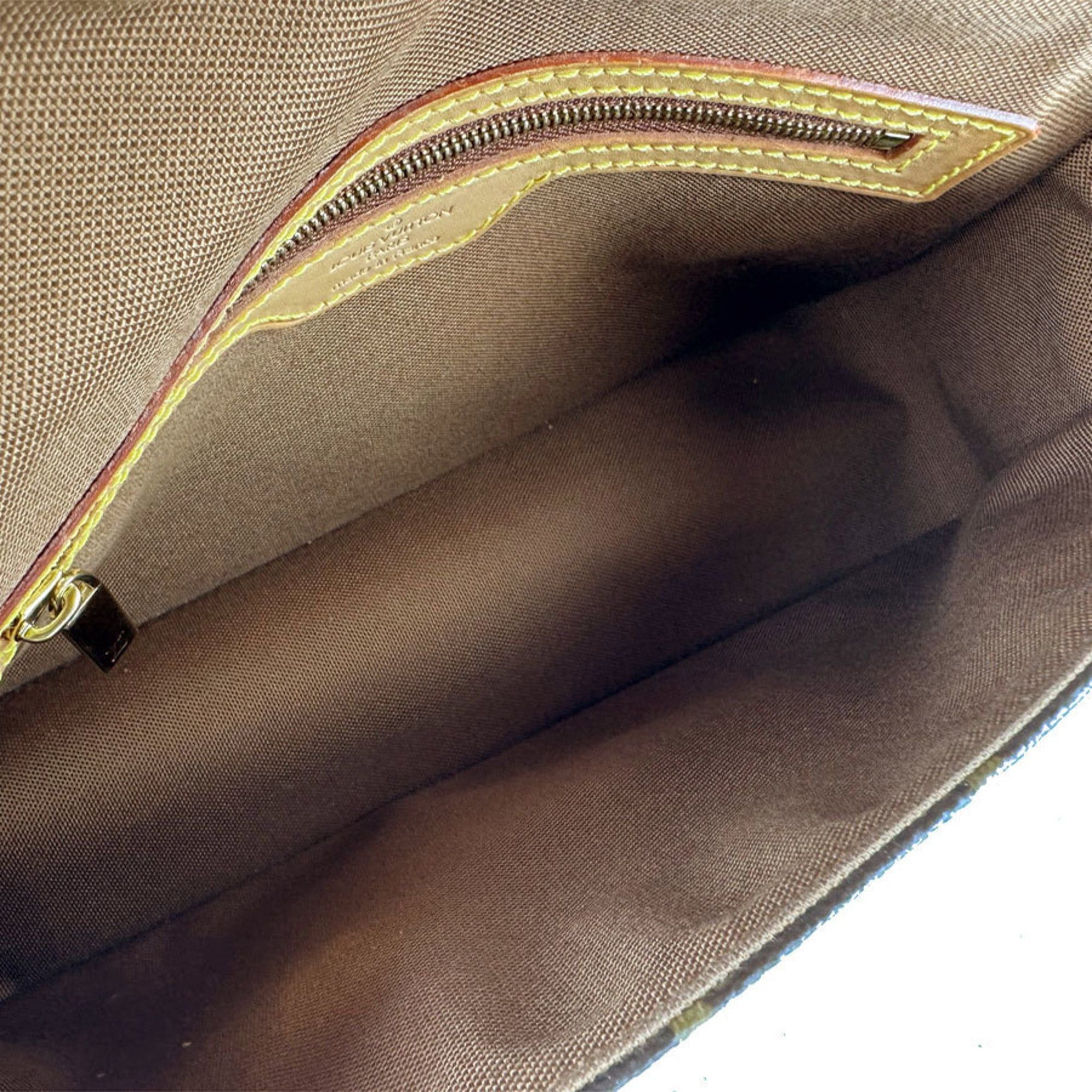 Louis Vuitton Louis Vuitton Monogram Mini Looping Shoulder Bag in Canvas, Brown, Women's, M51147, Free Shipping, z8894 Size ONE SIZE - 5 Thumbnail