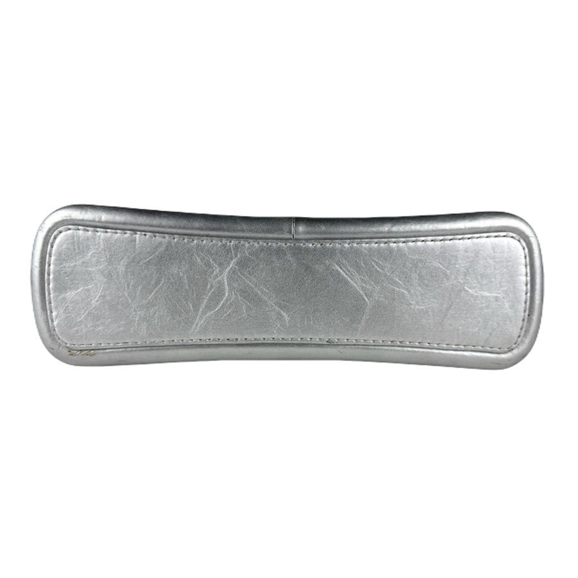 Chanel CHANEL Gabrielle de Chanel Shoulder Bag, Leather, Silver, Women's, Free Shipping, z8885 Size ONE SIZE - 4 Thumbnail