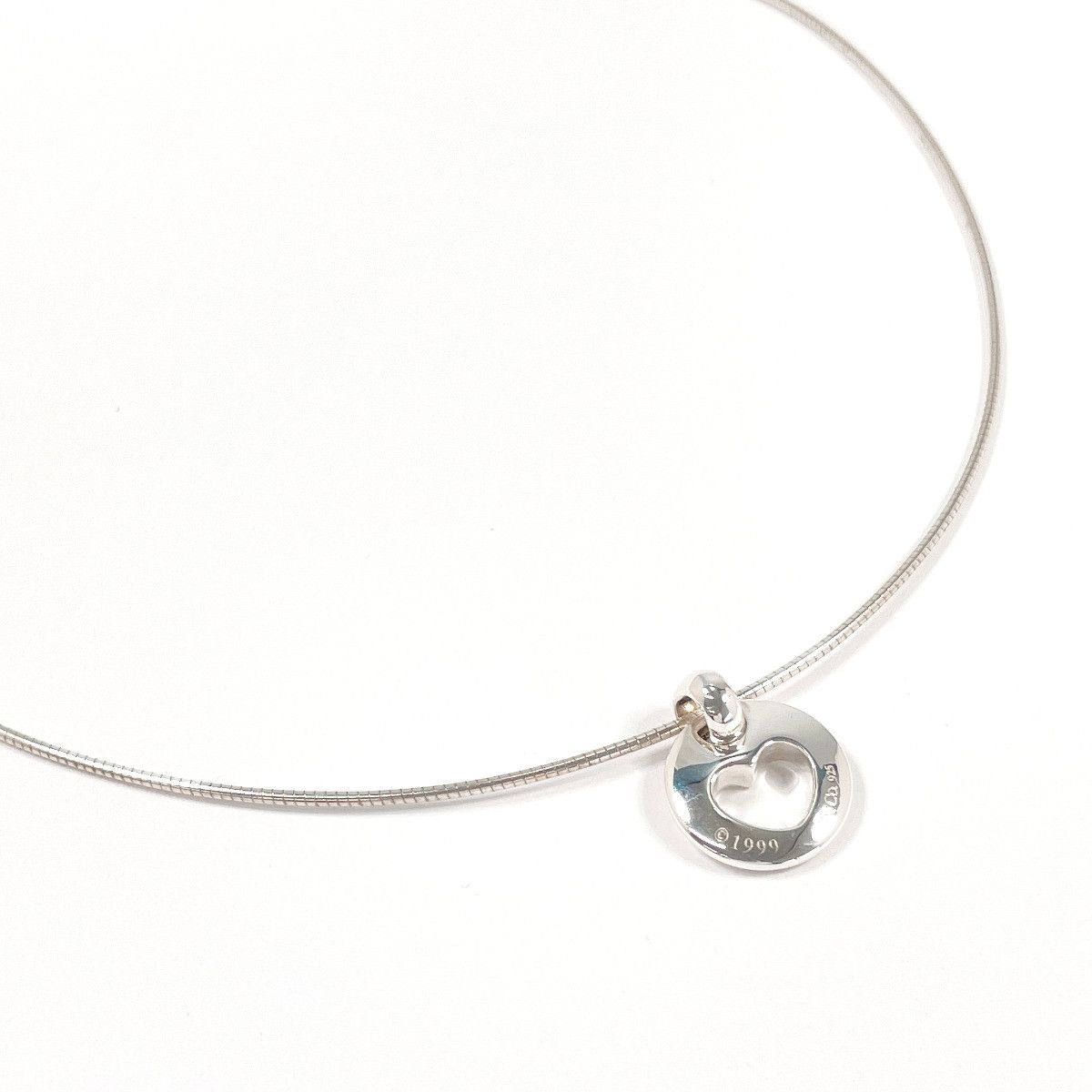 Tiffany & Co. Tiffany & Co. Tiffany & Co. Pierced Heart 925 Silver Necklace Precious Metal Necklace DUTY FREE for USA Size ONE SIZE - 3 Thumbnail