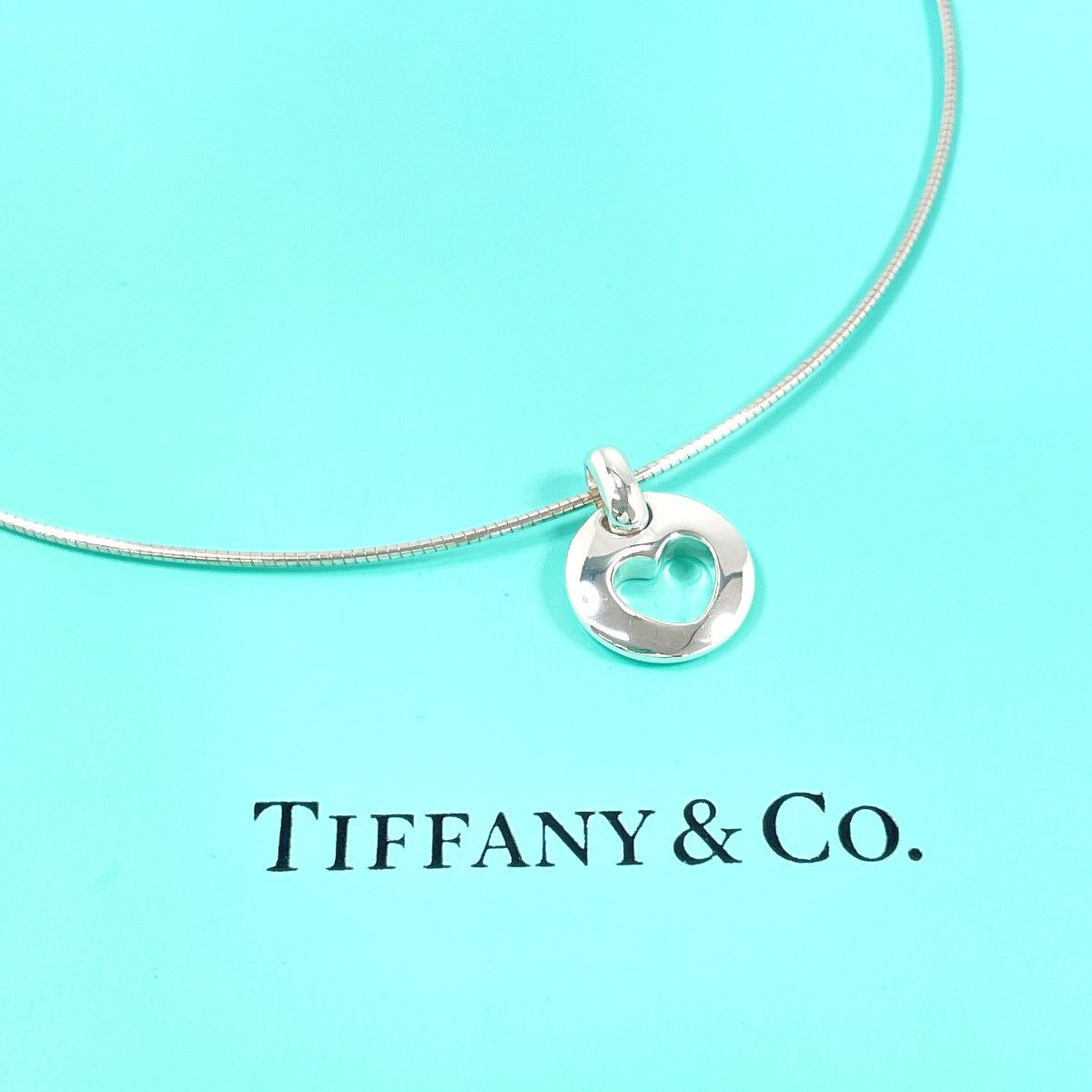 Tiffany & Co. Tiffany & Co. Tiffany & Co. Pierced Heart 925 Silver Necklace Precious Metal Necklace DUTY FREE for USA Size ONE SIZE - 2 Thumbnail