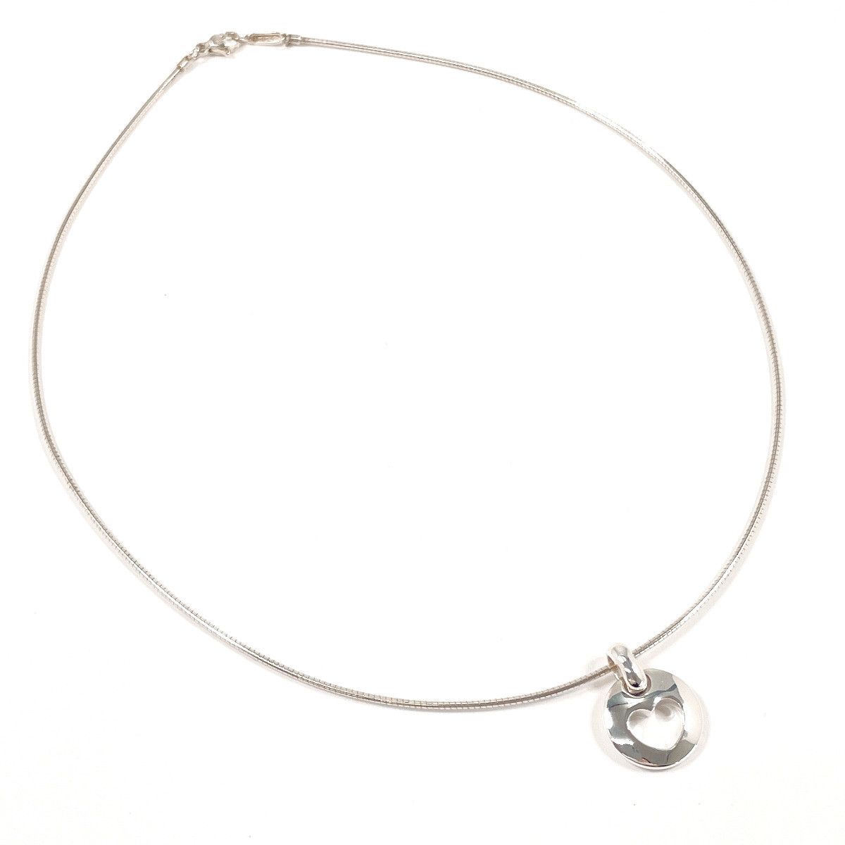 Tiffany & Co. Tiffany & Co. Tiffany & Co. Pierced Heart 925 Silver Necklace Precious Metal Necklace DUTY FREE for USA Size ONE SIZE - 4 Thumbnail
