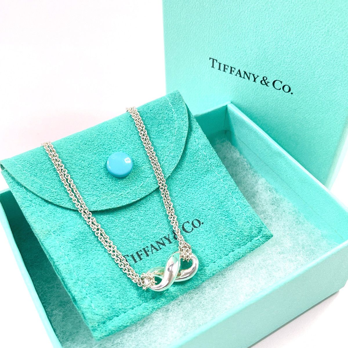 Tiffany & Co. Tiffany & Co. Tiffany&Co. Infinity Silver 925 Necklace Precious Metal Necklace DUTY FREE for USA Size ONE SIZE - 2 Thumbnail