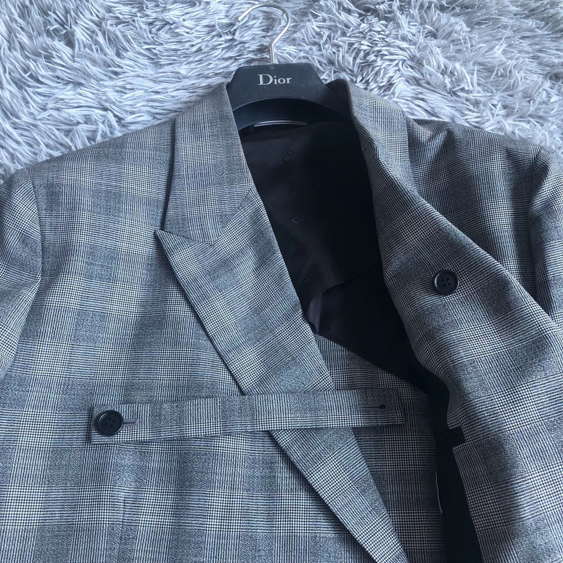 Dior Dior Homme 19SS Houndstooth Wool Blazer Size US L / EU 52-54 / 3 - 6 Thumbnail
