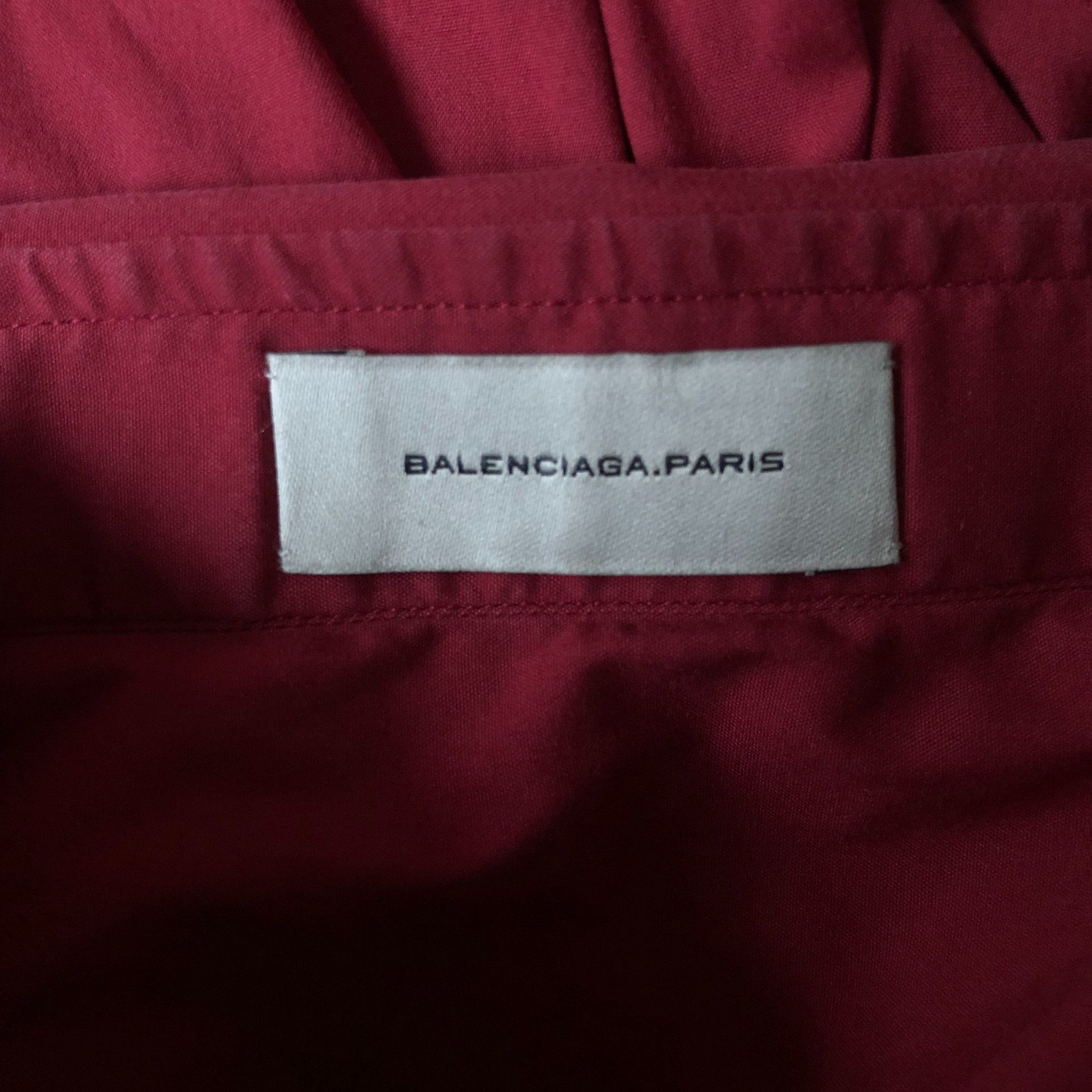 Balenciaga Balenciaga Burgundy Shirt Size US S / EU 44-46 / 1 - 4 Thumbnail
