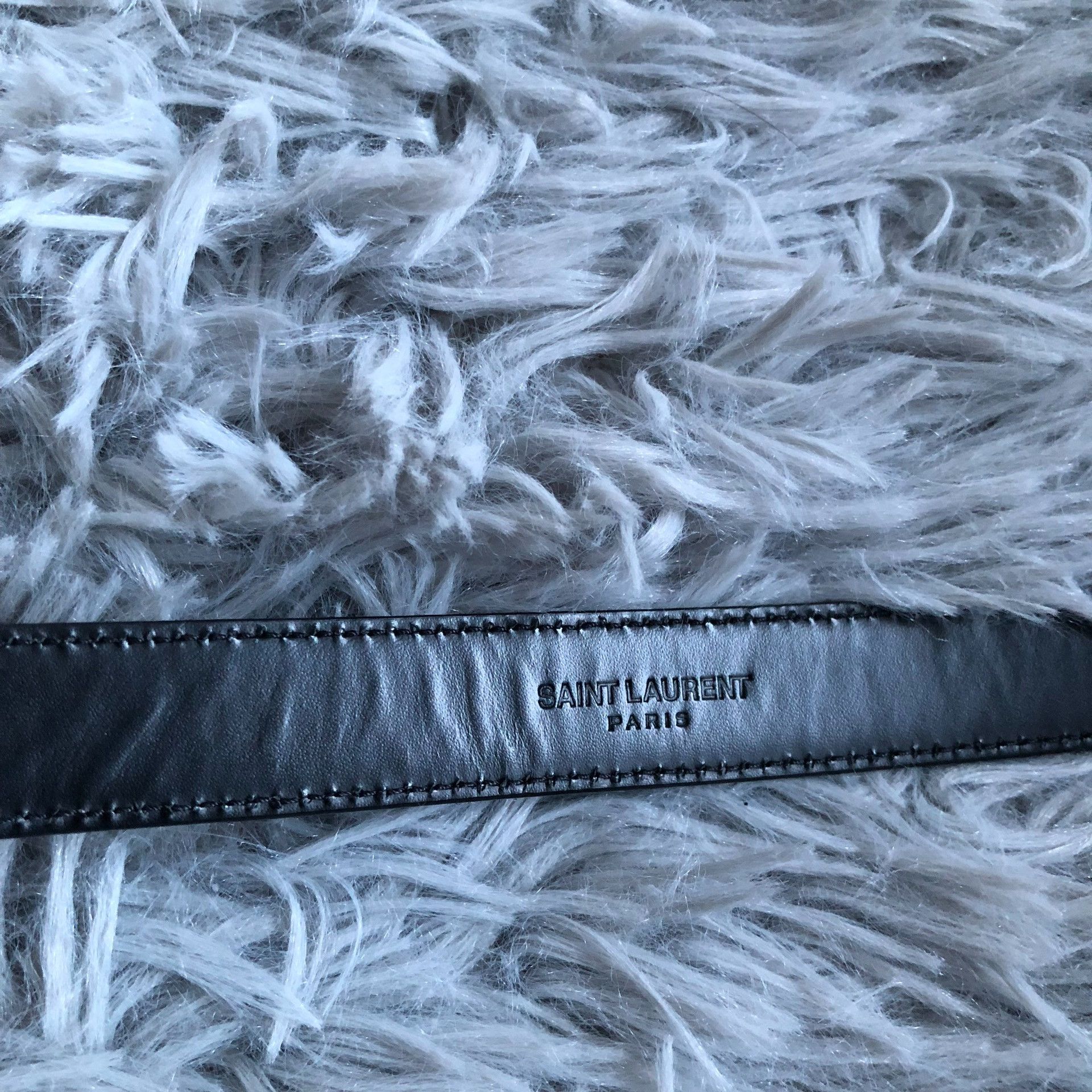 Saint Laurent Paris Saint Laurent SLP Engraved Leather Belt Size ONE SIZE - 4 Thumbnail