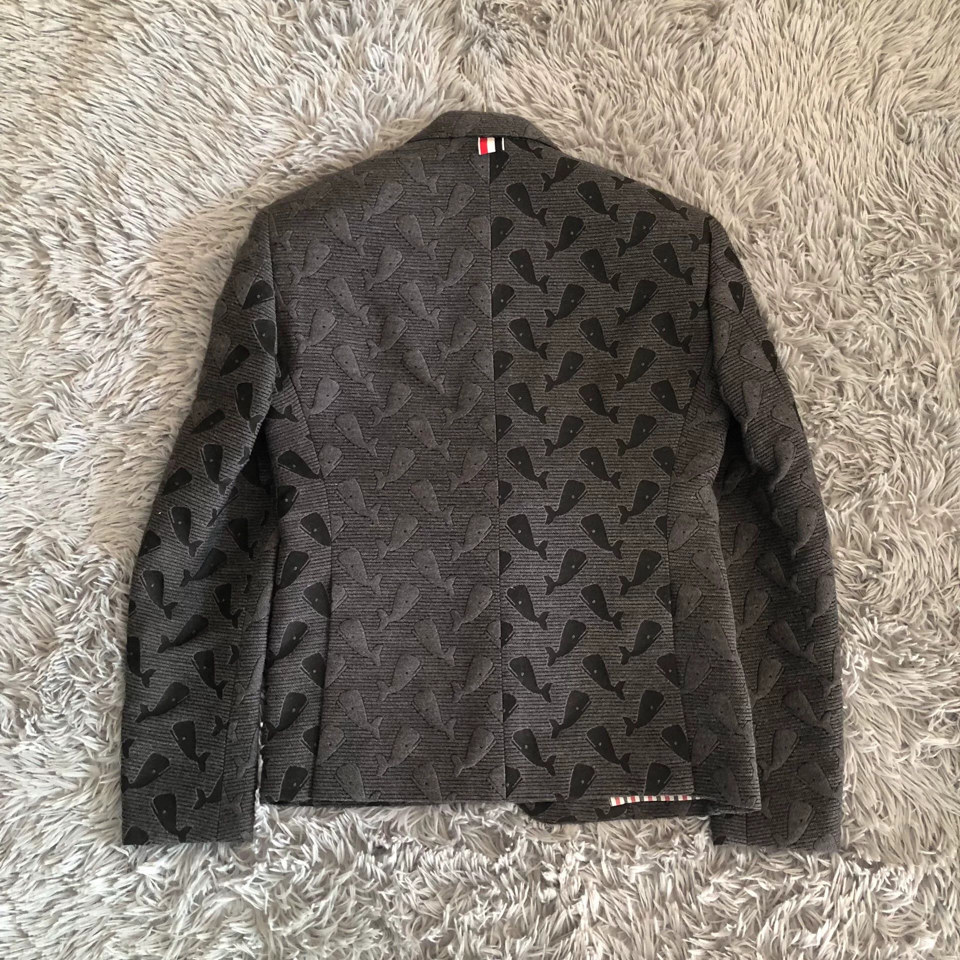 Thom Browne Thom Browne TB Whale Pattern Blazer Size XS / US 0-2 / IT 36-38 - 8 Thumbnail