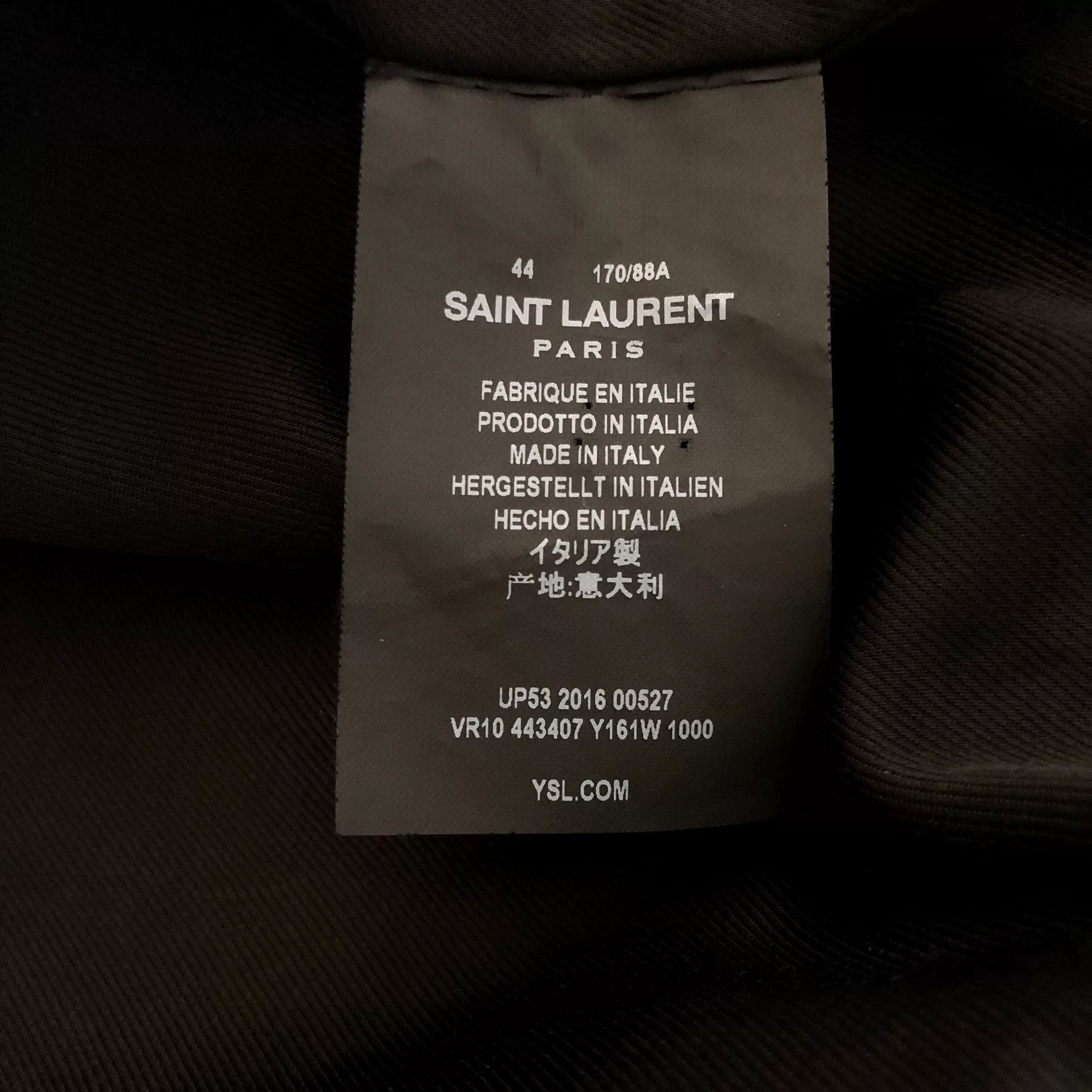 Hedi Slimane Saint Laurent 16FW Silk Baseball Jacket Size US S / EU 44-46 / 1 - 7 Thumbnail