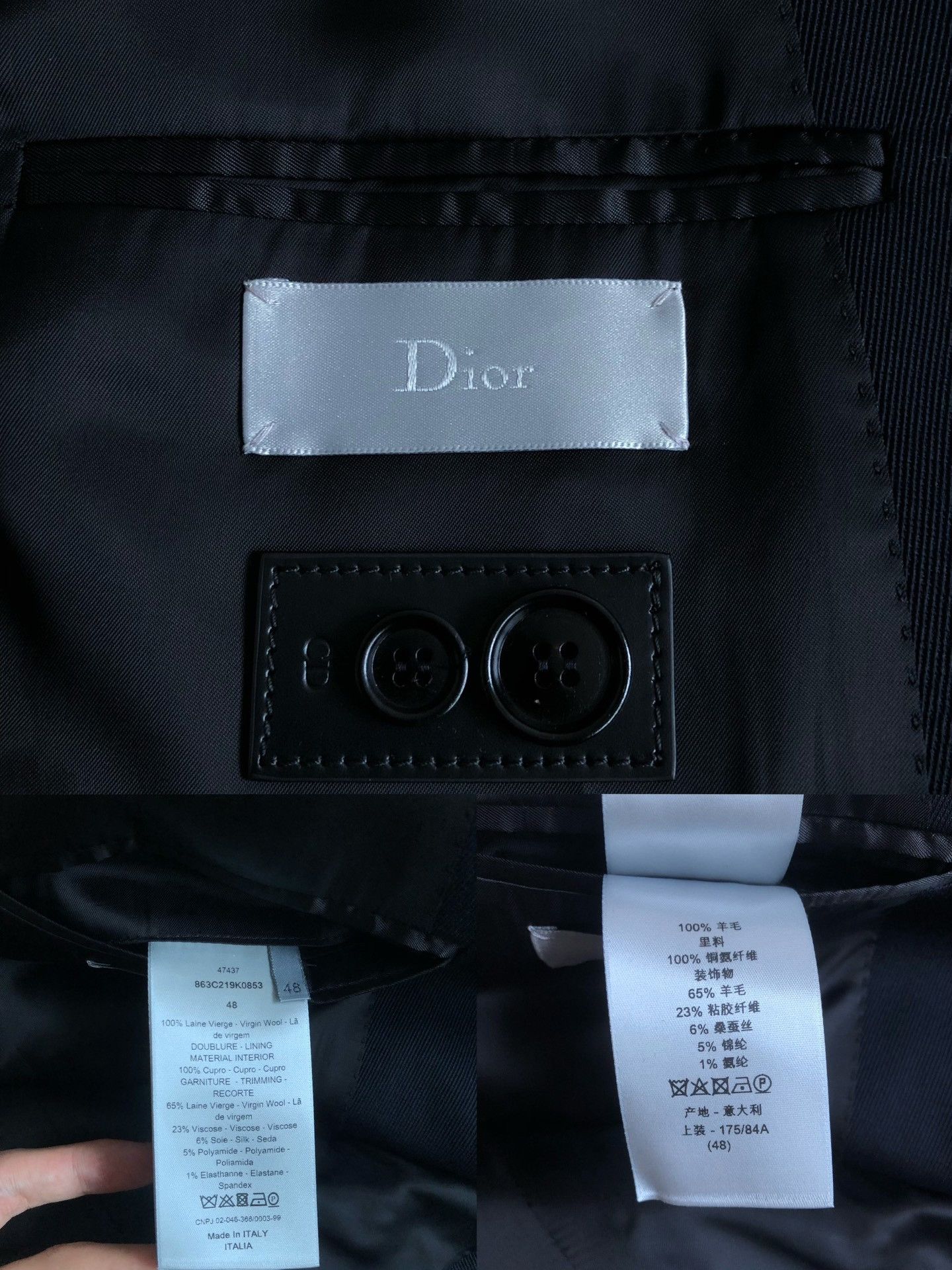Dior Dior 18FW Wool Blazer Jacket Size US M / EU 48-50 / 2 - 9 Thumbnail