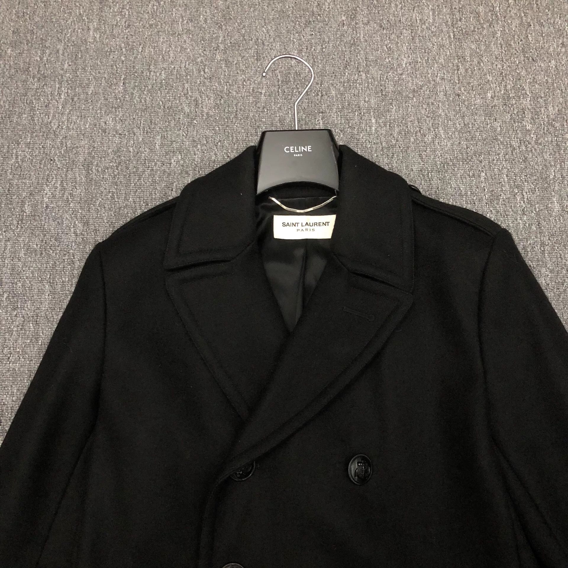 Saint Laurent Paris Saint Laurent 14FW Anchor Double-Breasted Coat Size US S / EU 44-46 / 1 - 4 Thumbnail