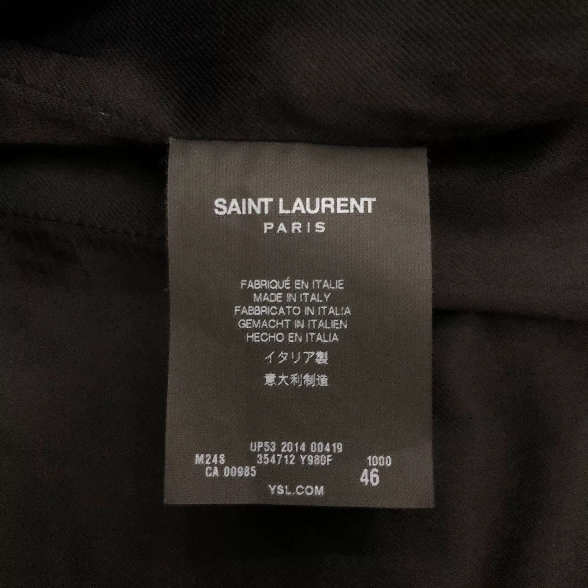 Saint Laurent Paris Saint Laurent 14FW Anchor Double-Breasted Coat Size US S / EU 44-46 / 1 - 7 Thumbnail