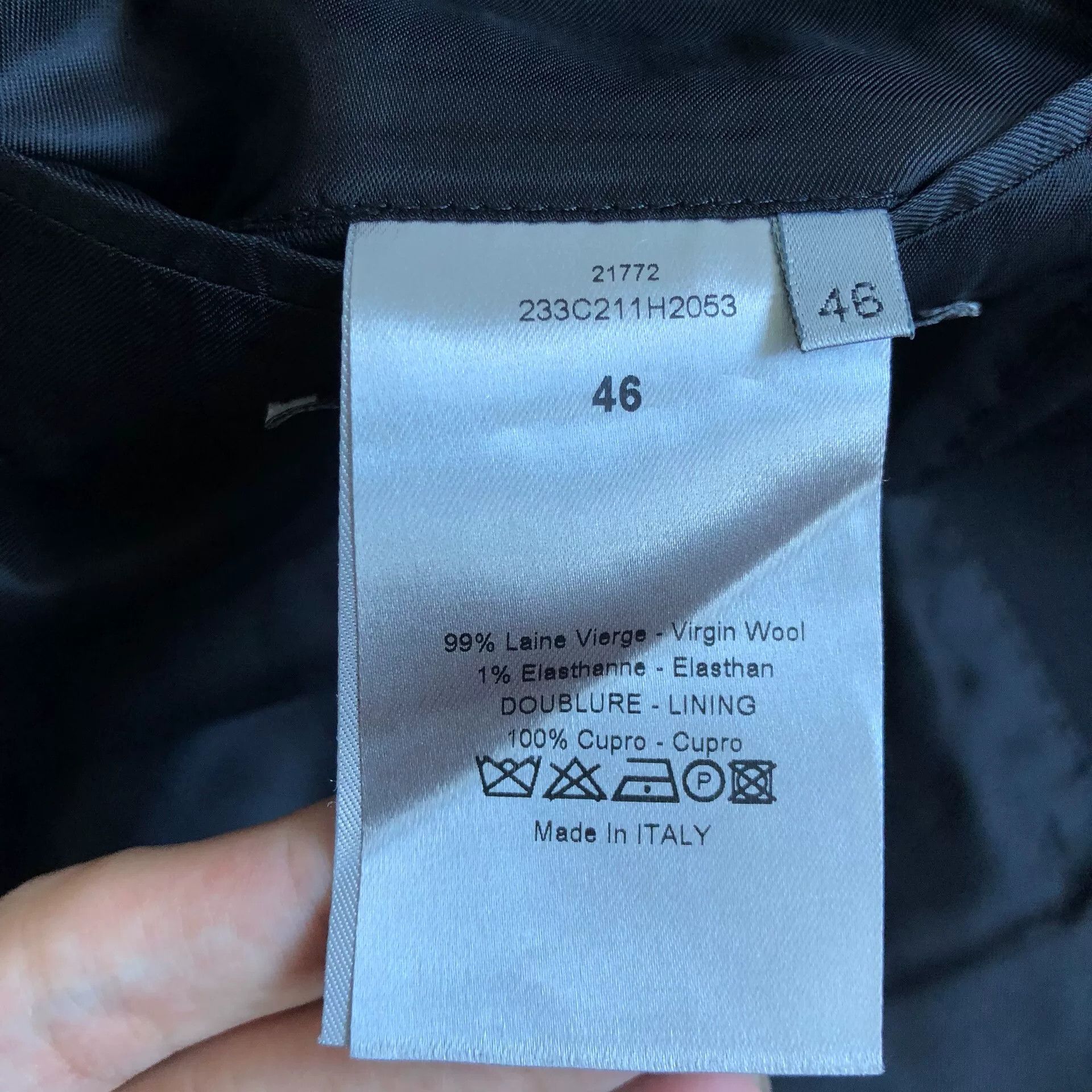 Dior Dior Homme Wool Stripe Back Zip Blazer Size US S / EU 44-46 / 1 - 6 Thumbnail