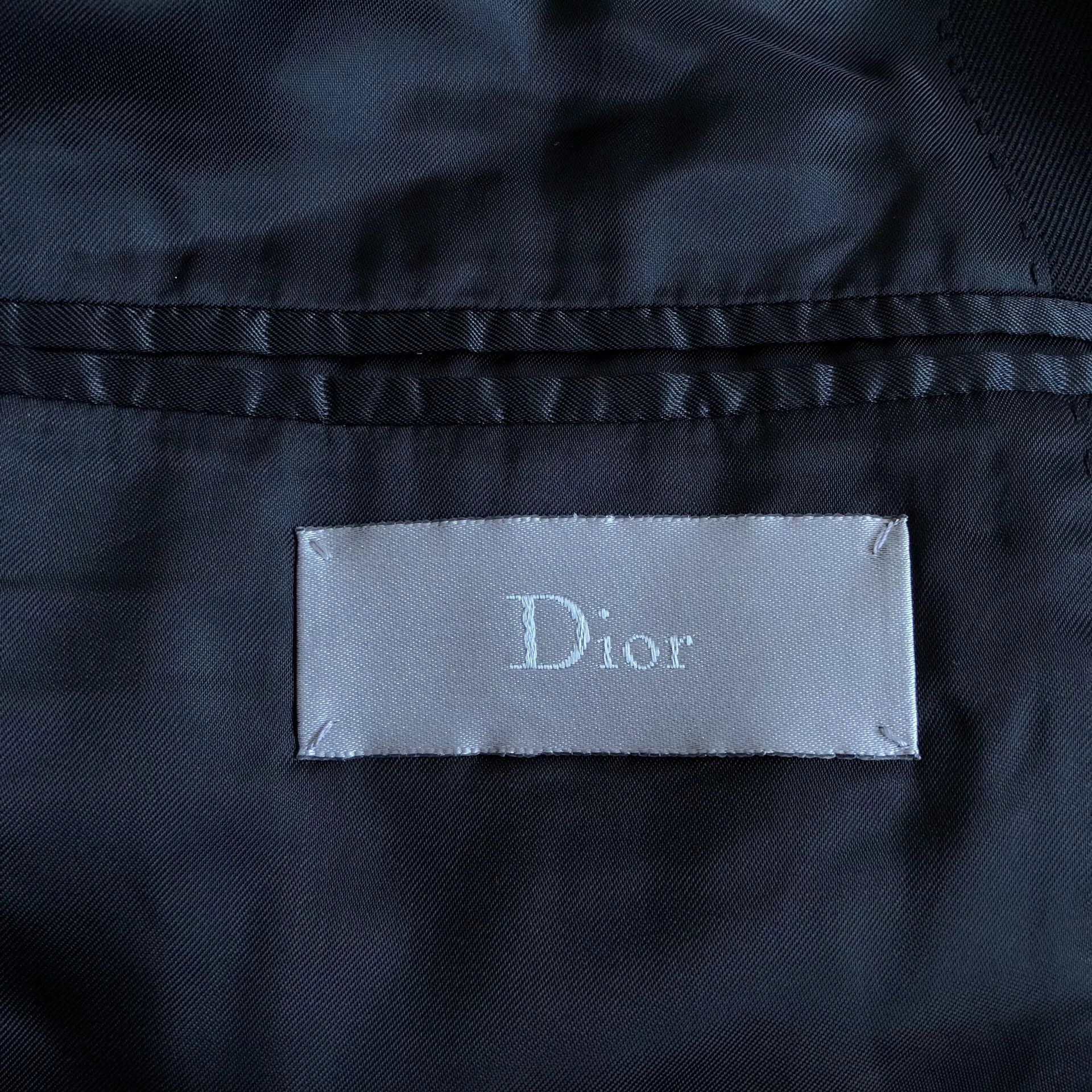 Dior Dior Homme Wool Stripe Back Zip Blazer Size US S / EU 44-46 / 1 - 5 Thumbnail