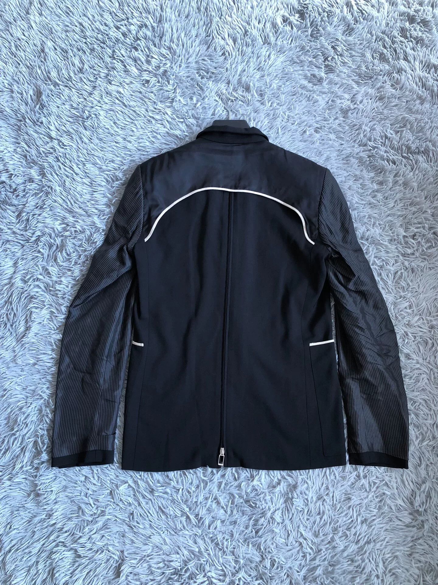 Dior Dior Homme Wool Stripe Back Zip Blazer Size US S / EU 44-46 / 1 - 4 Thumbnail