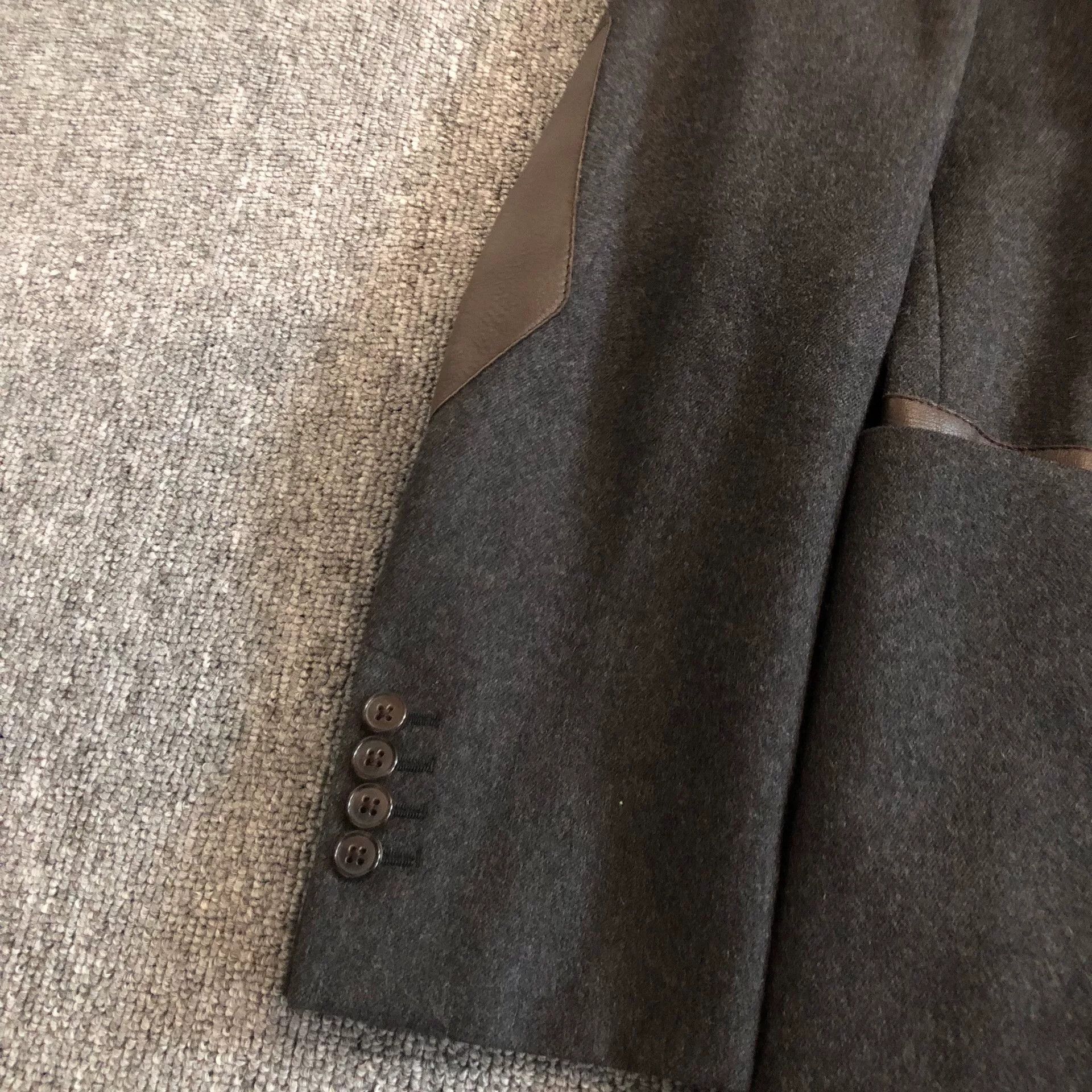 Hermes Hermes Sheepskin Wool Blazer Size US M / EU 48-50 / 2 - 2 Thumbnail