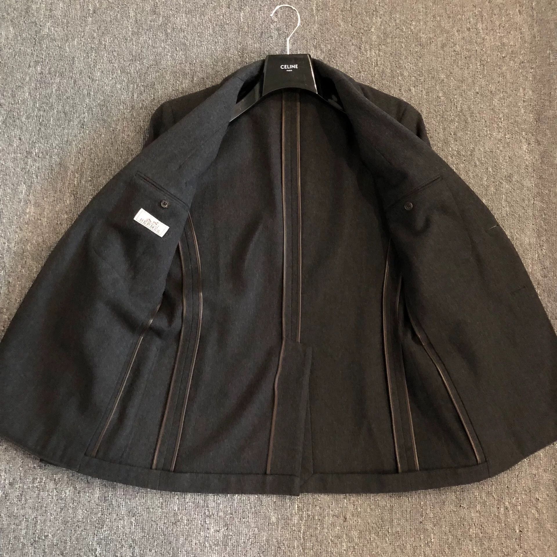 Hermes Hermes Sheepskin Wool Blazer Size US M / EU 48-50 / 2 - 8 Thumbnail