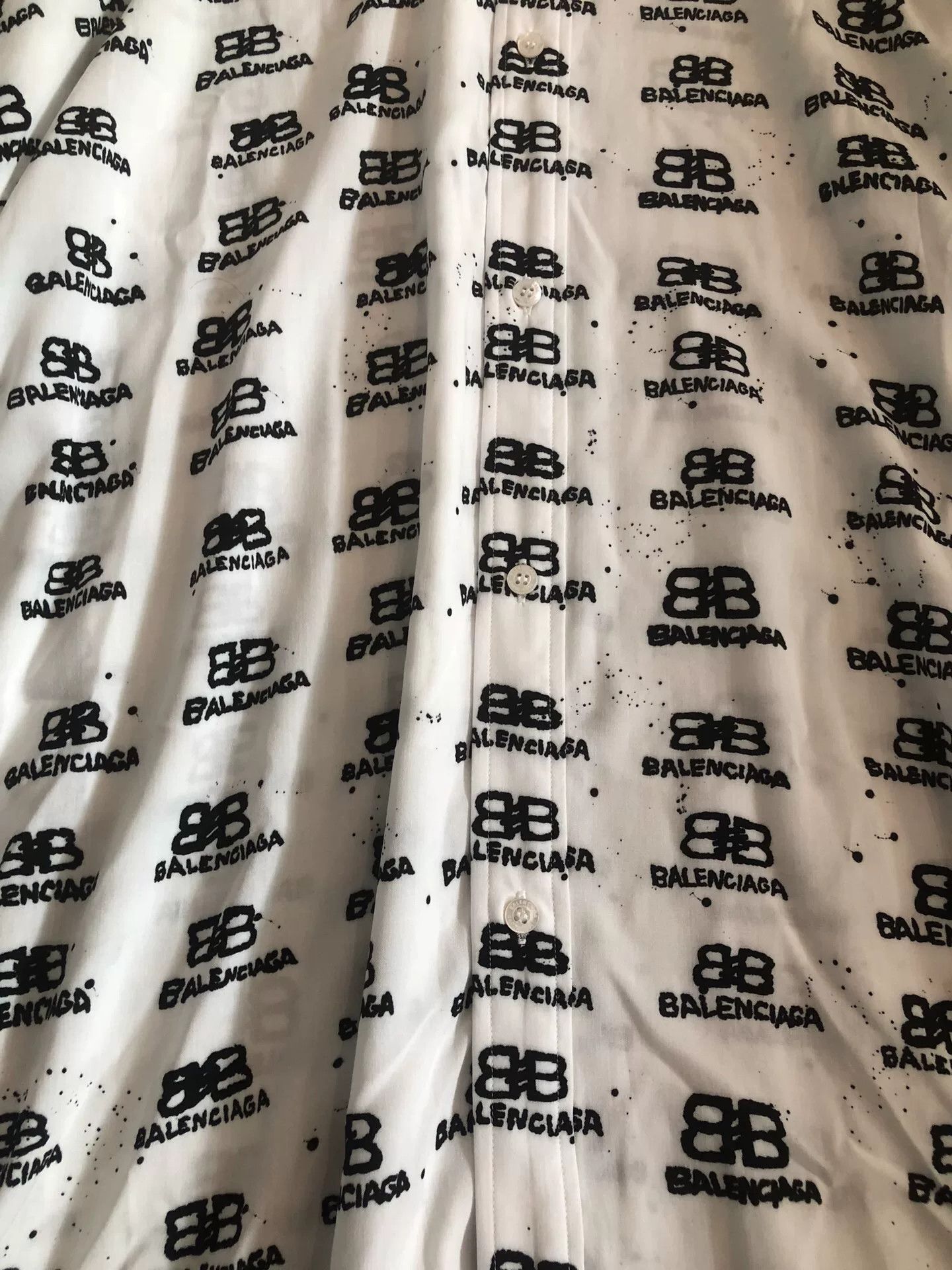 Balenciaga Balenciaga Double B Logo Shirt Size US M / EU 48-50 / 2 - 2 Thumbnail