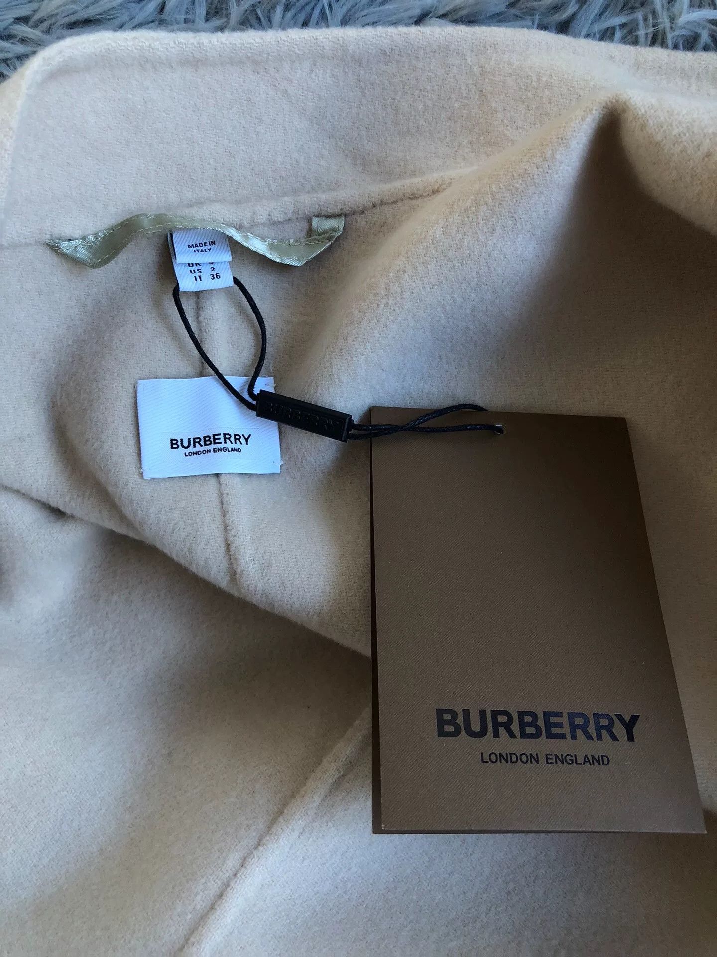 Burberry Burberry Beige Wool Coat Size XS / US 0-2 / IT 36-38 - 3 Thumbnail