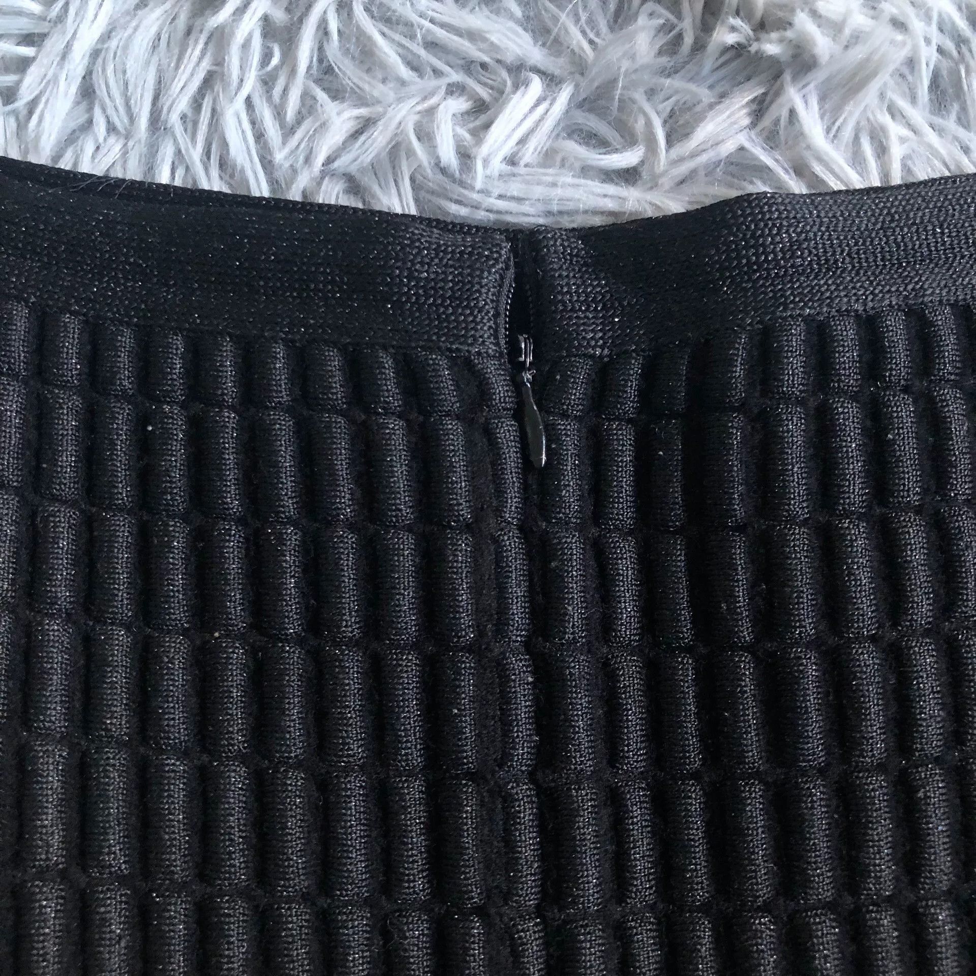 Chanel Chanel Black Quilted Glitter Skirt Size 40" / US 18 - 3 Thumbnail