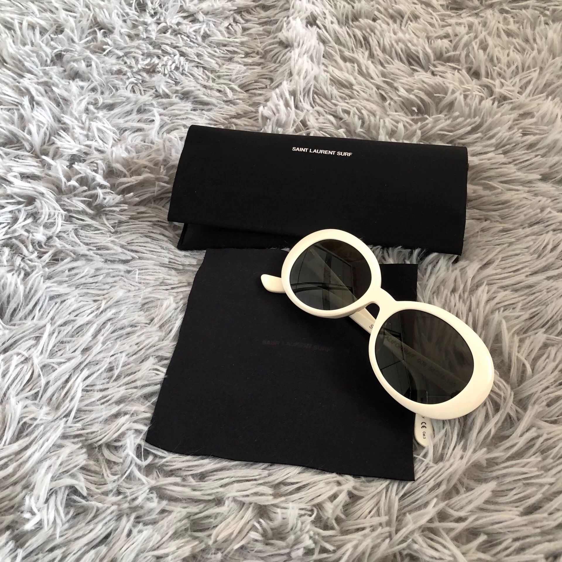 Saint Laurent Paris Saint Laurent SL98 16SS Ivory Sunglasses Size ONE SIZE - 5 Thumbnail