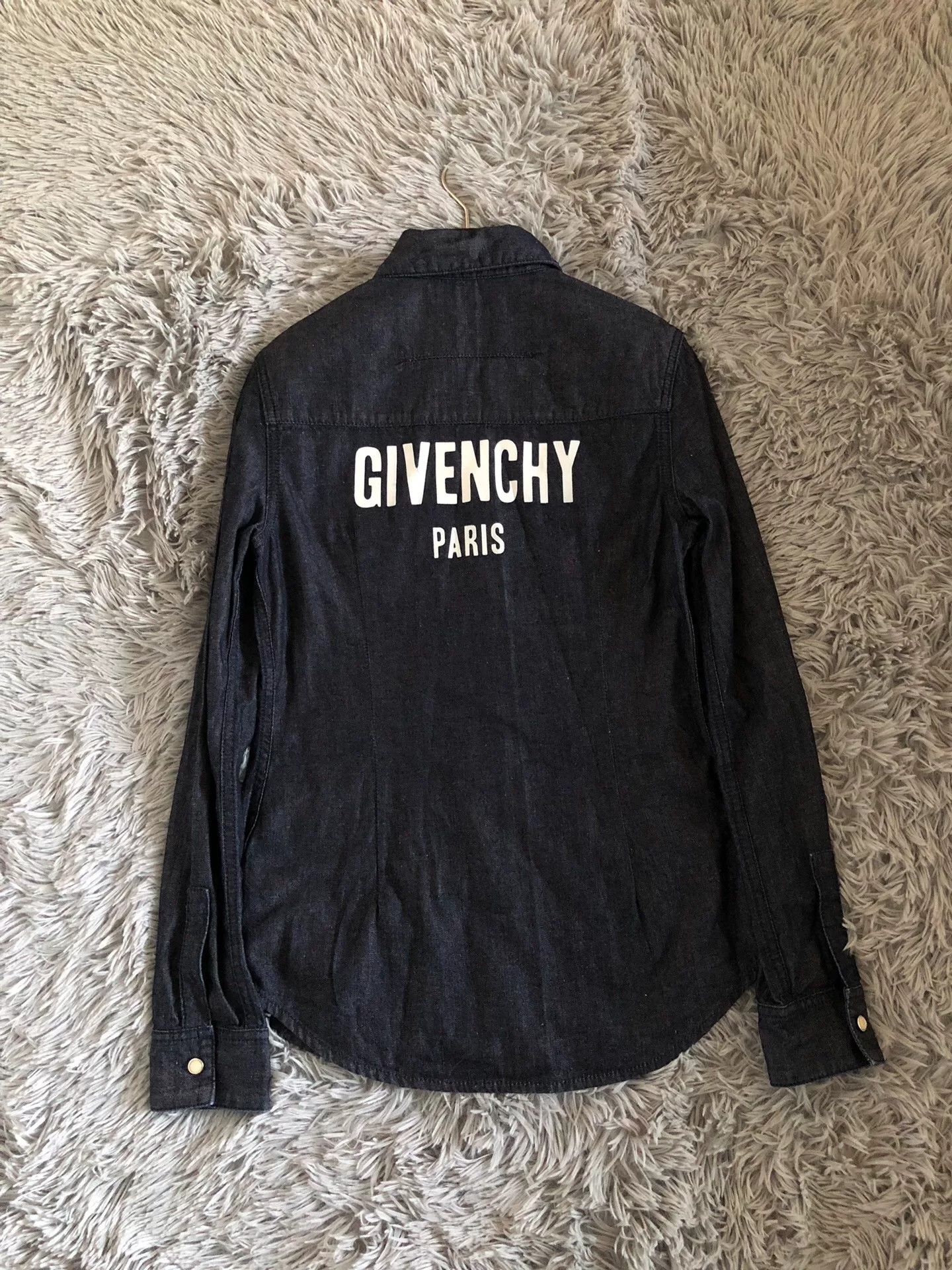 Givenchy Givenchy Logo Denim Shirt Jacket Size XS / US 0-2 / IT 36-38 - 3 Thumbnail