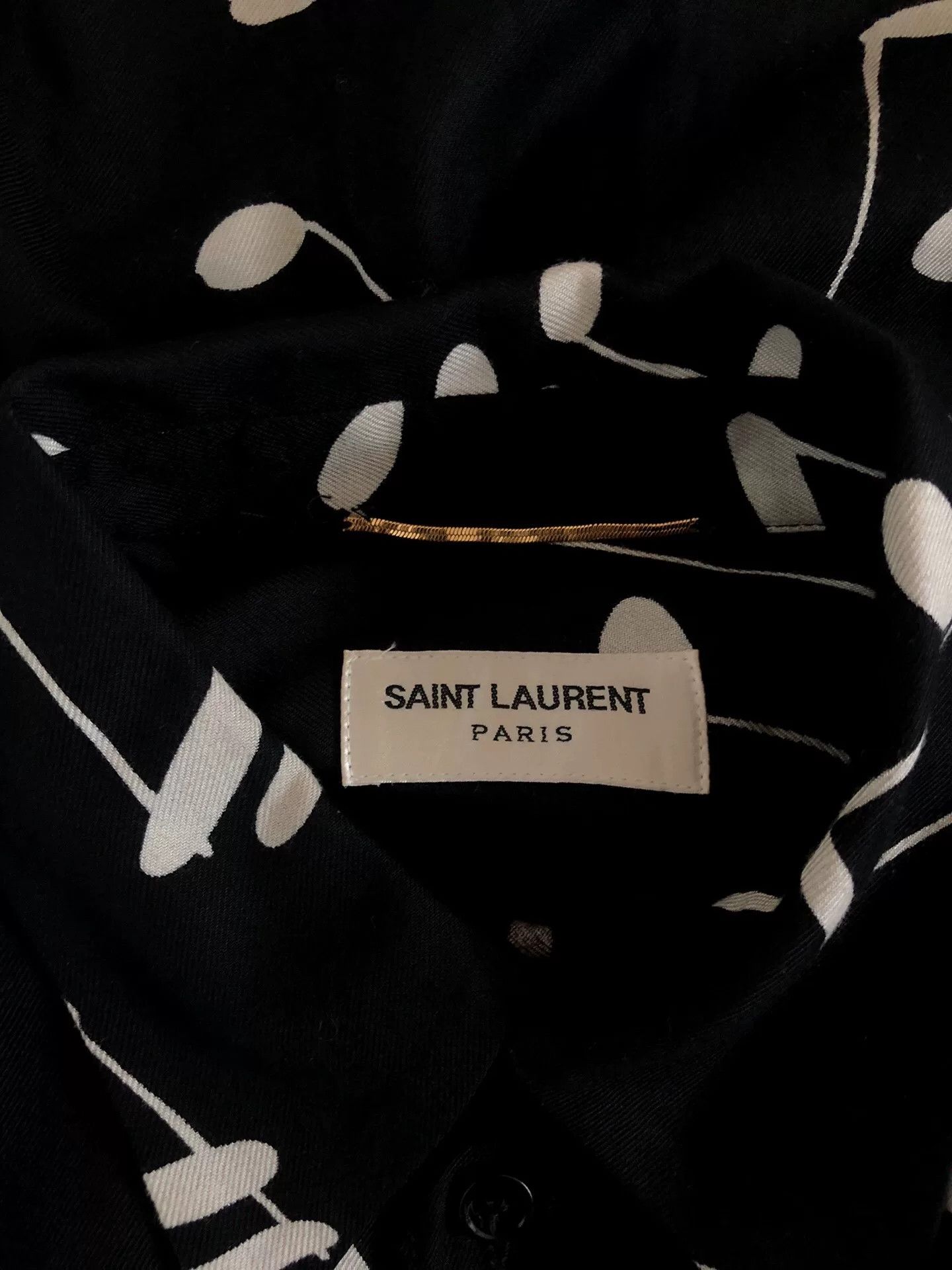 Saint Laurent Paris Saint Laurent 16FW Music Note Shirt Dress Size XS / US 0-2 / IT 36-38 - 3 Thumbnail
