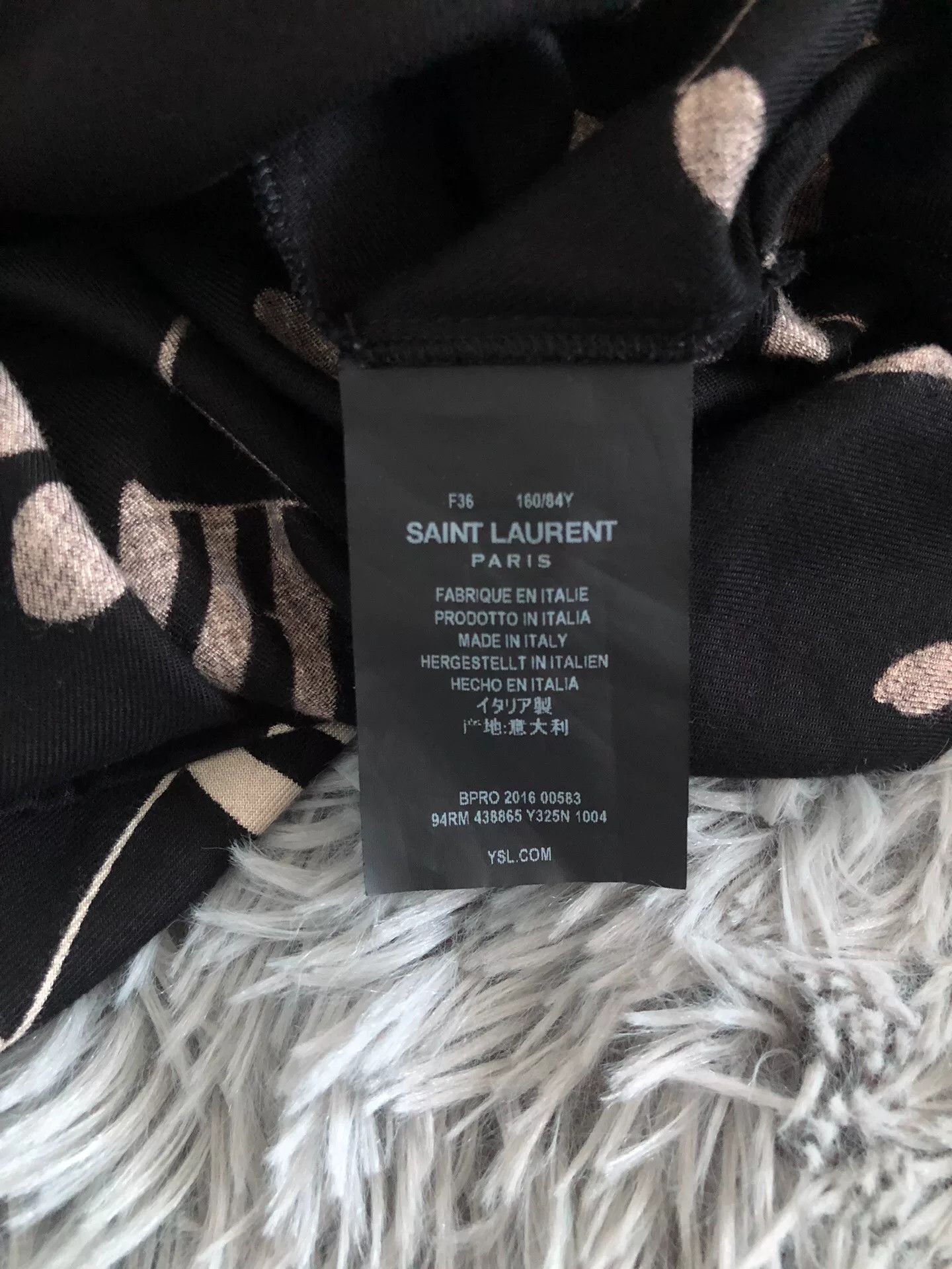 Saint Laurent Paris Saint Laurent 16FW Music Note Shirt Dress Size XS / US 0-2 / IT 36-38 - 4 Thumbnail