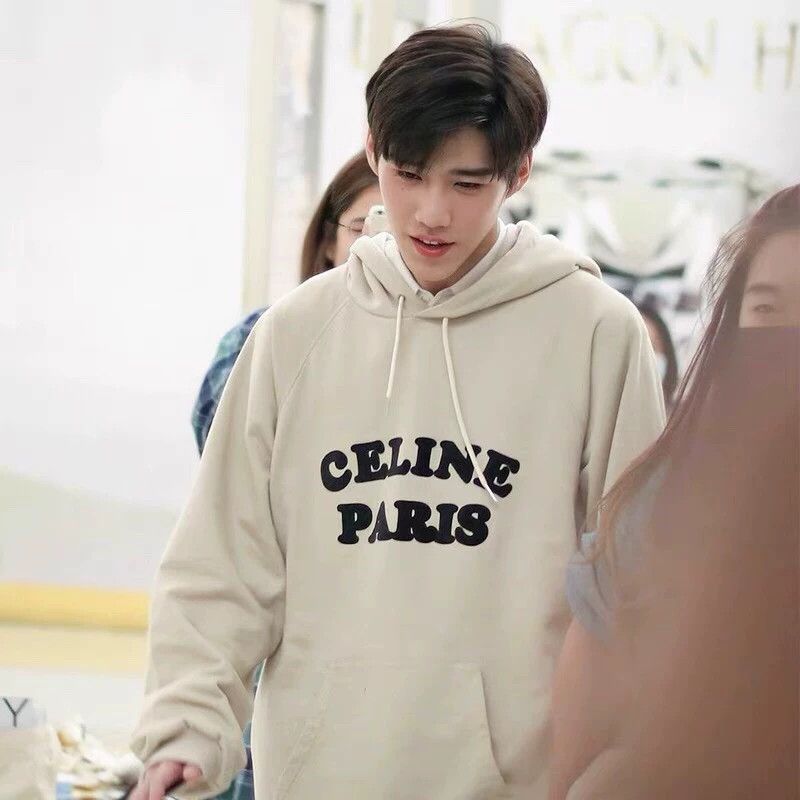 Celine Celine Paris Flocked Logo Hoodie Size US M / EU 48-50 / 2 - 8 Thumbnail