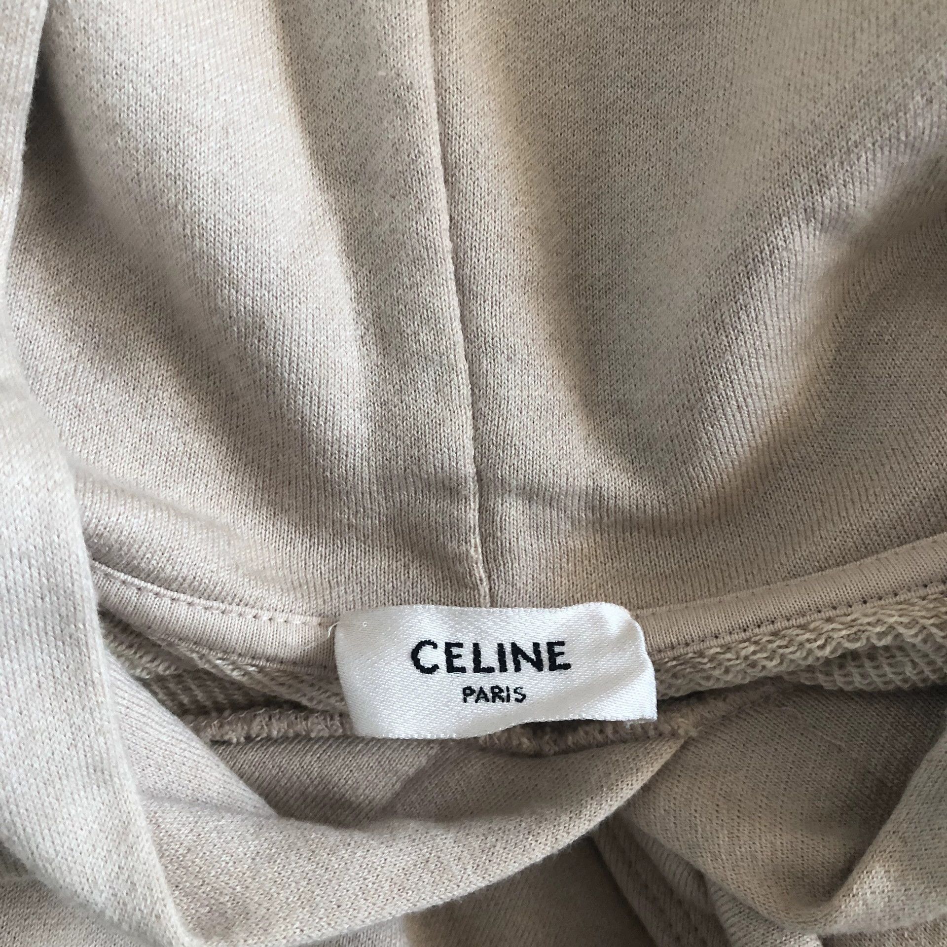 Celine Celine Paris Flocked Logo Hoodie Size US M / EU 48-50 / 2 - 3 Thumbnail