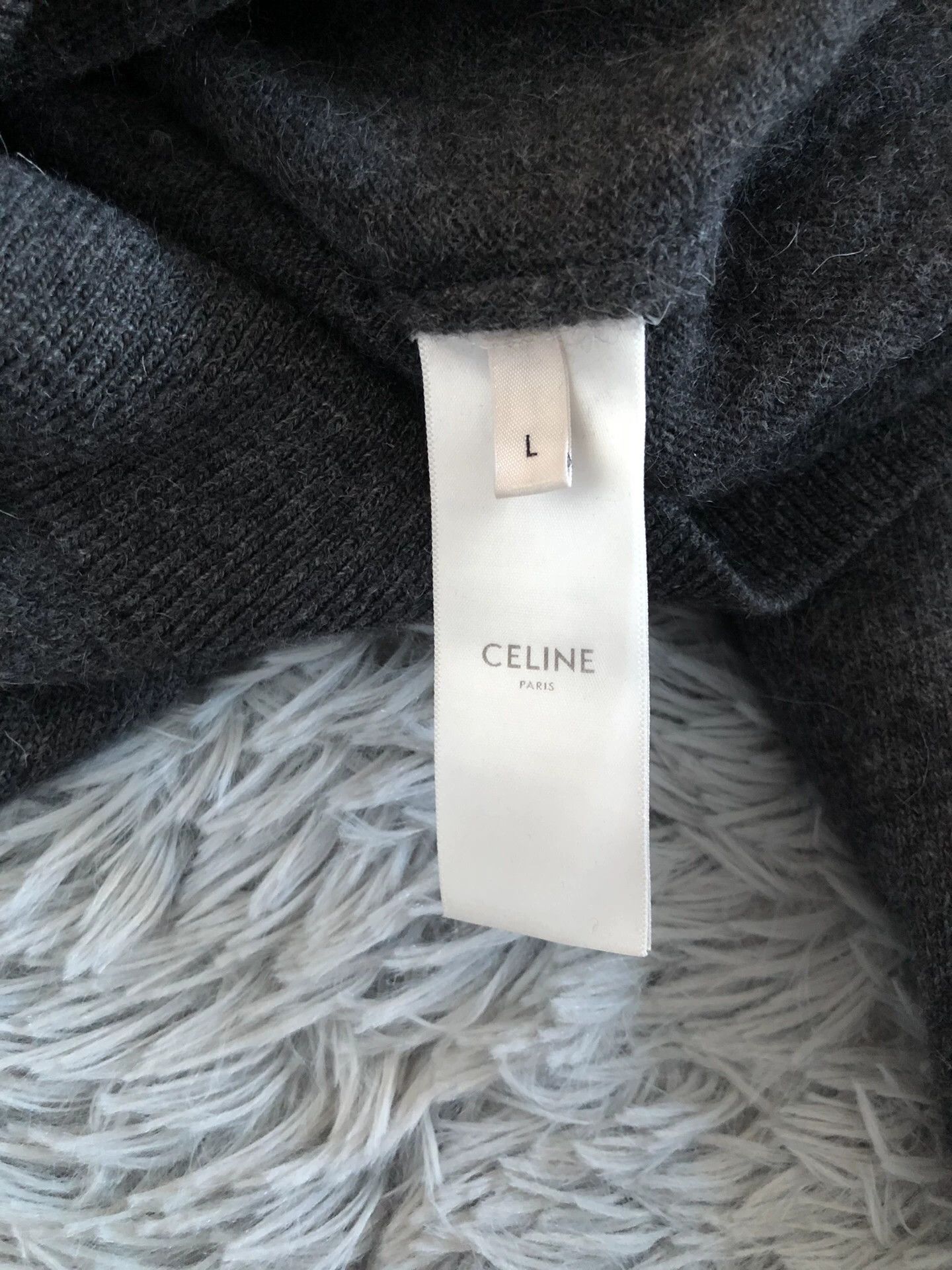 Celine Celine Ruffled Collar Turtleneck Sweater Size L / US 10 / IT 46 - 4 Thumbnail