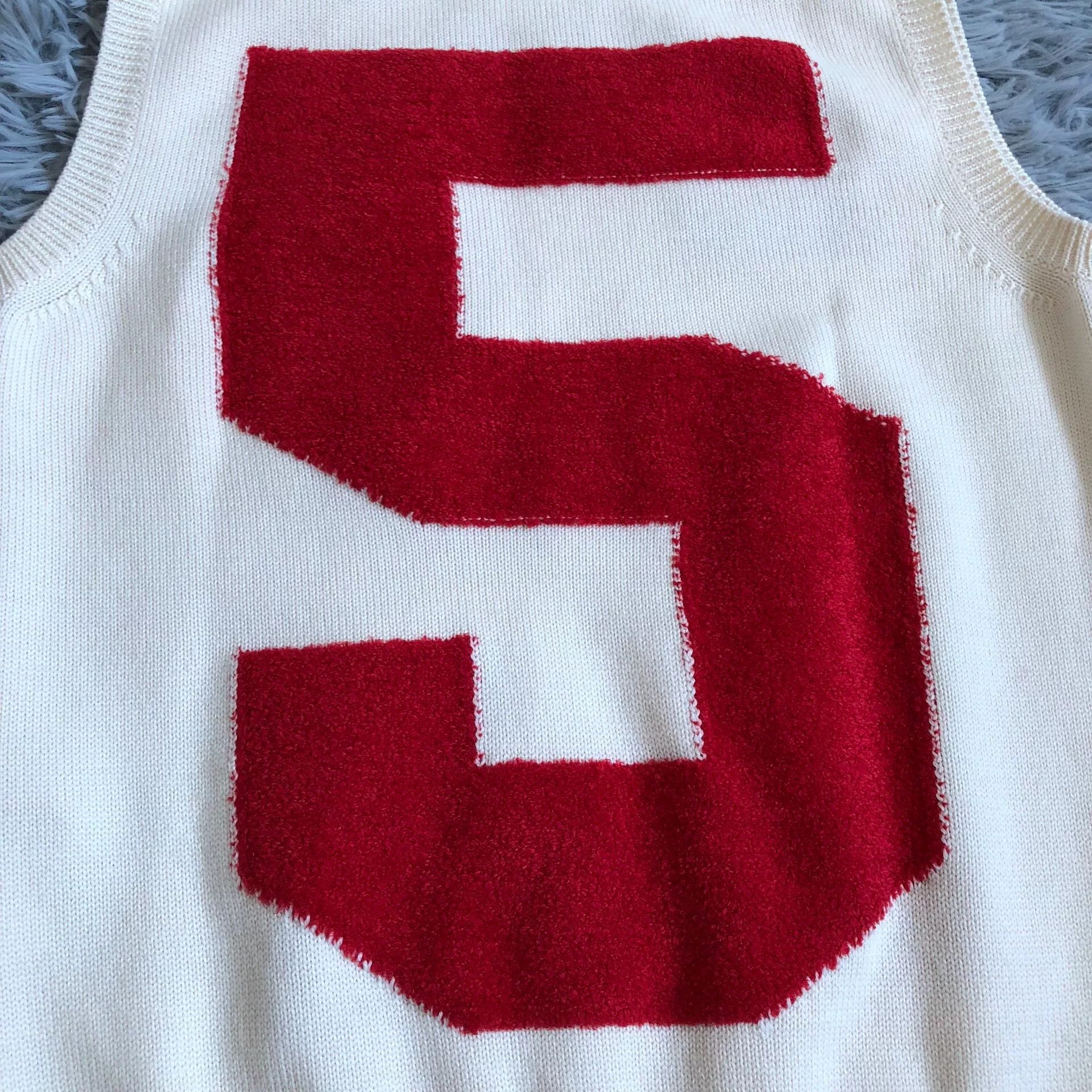 Gucci Gucci Flocked Number Vest Size US S / EU 44-46 / 1 - 5 Thumbnail