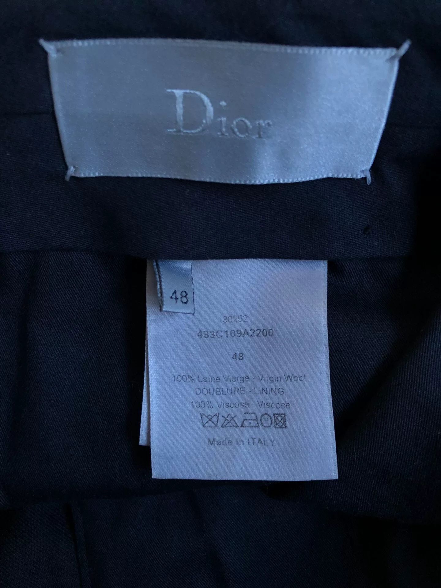 Dior Dior Wool Blazer with Side Pockets Size US M / EU 48-50 / 2 - 2 Thumbnail