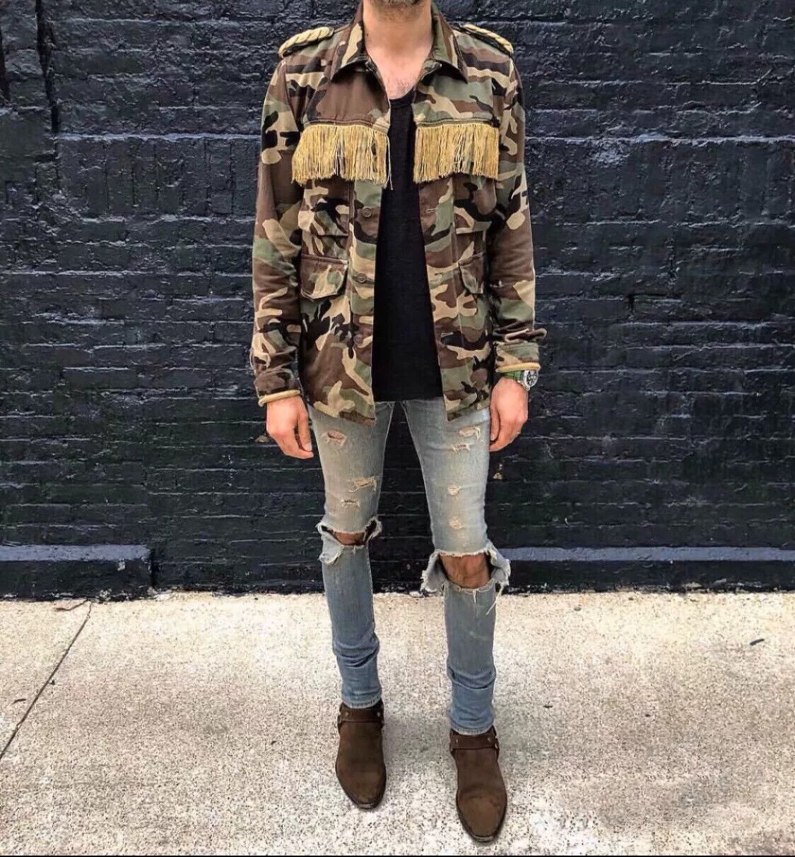 Saint Laurent Paris Saint Laurent SLP 15SS Camo Jacket Size US S / EU 44-46 / 1 - 9 Thumbnail