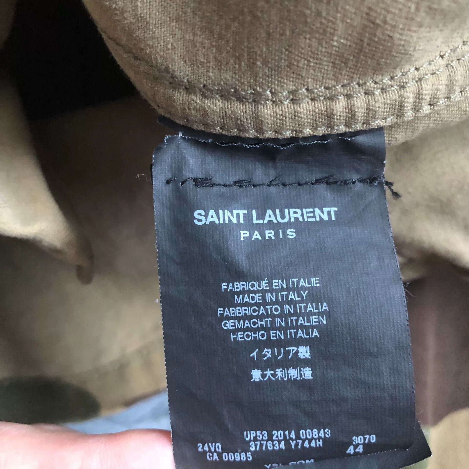 Saint Laurent Paris Saint Laurent SLP 15SS Camo Jacket Size US S / EU 44-46 / 1 - 7 Thumbnail