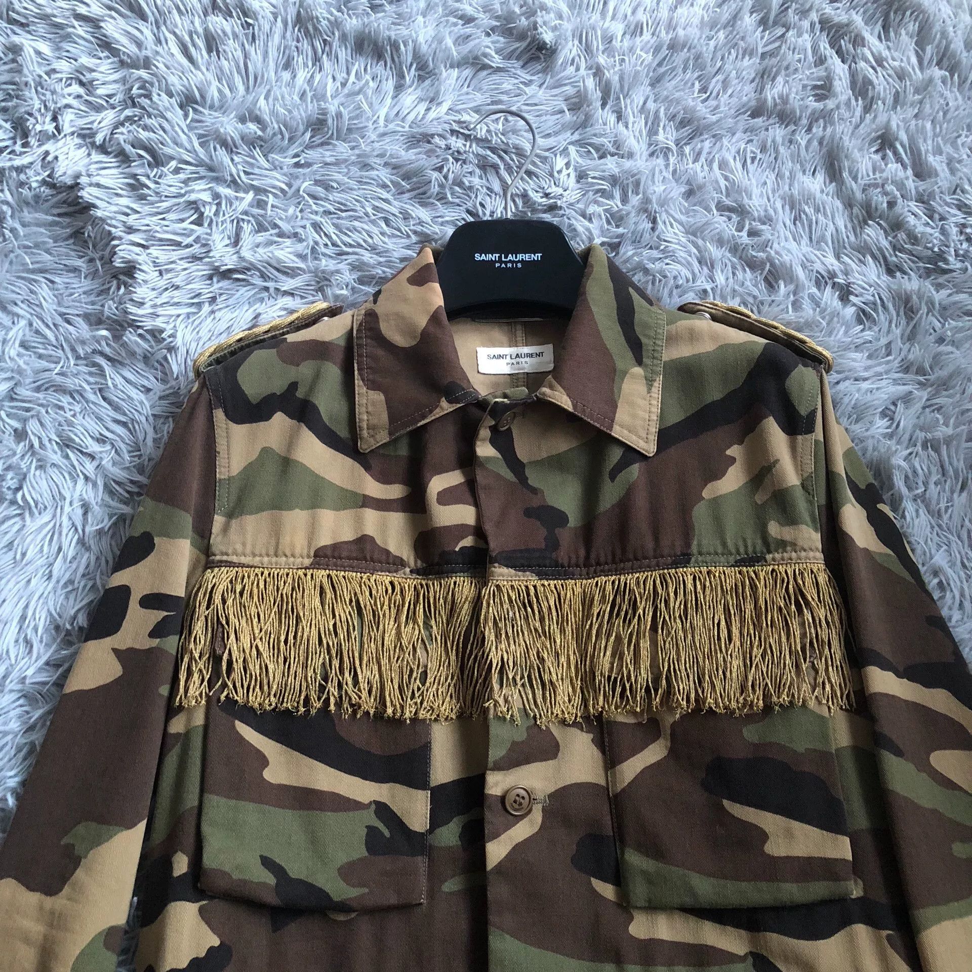 Saint Laurent Paris Saint Laurent SLP 15SS Camo Jacket Size US S / EU 44-46 / 1 - 2 Thumbnail