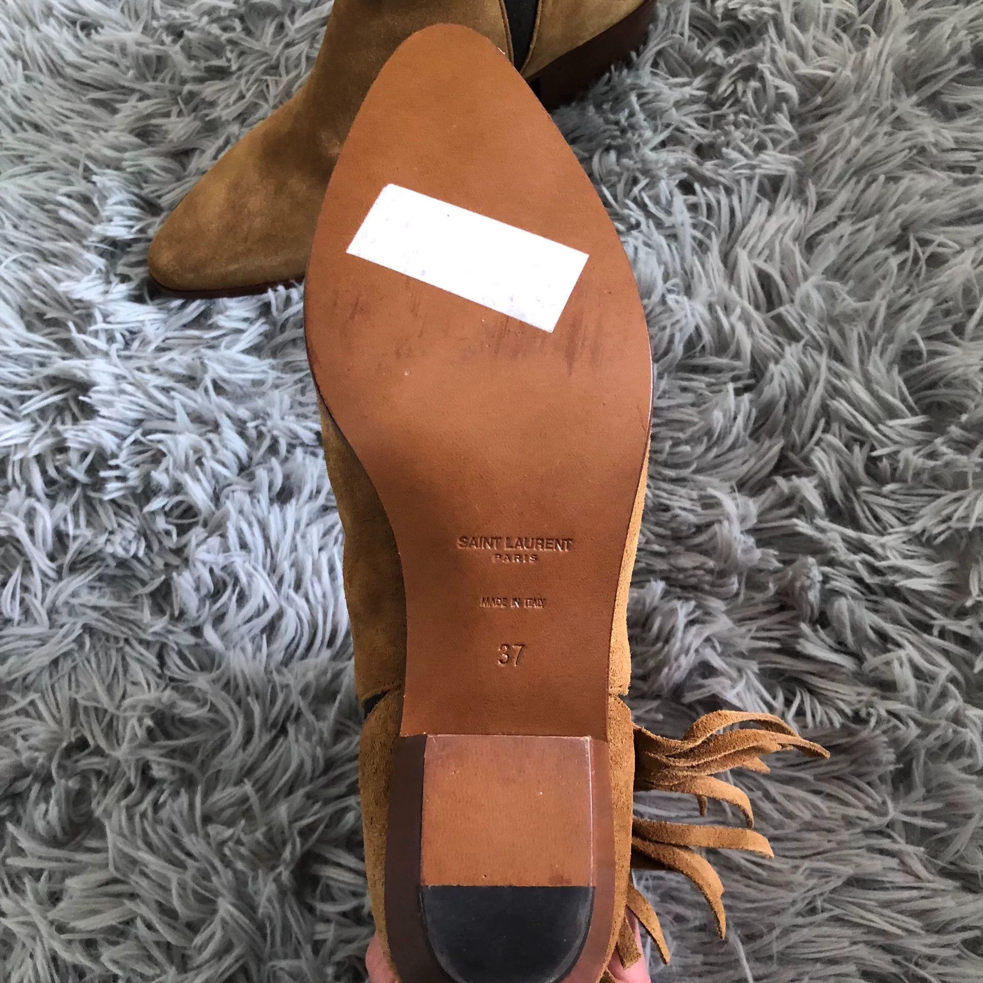 Saint Laurent Paris Saint Laurent Suede Tassel Chelsea Boots Size US 6 / IT 36 - 3 Thumbnail