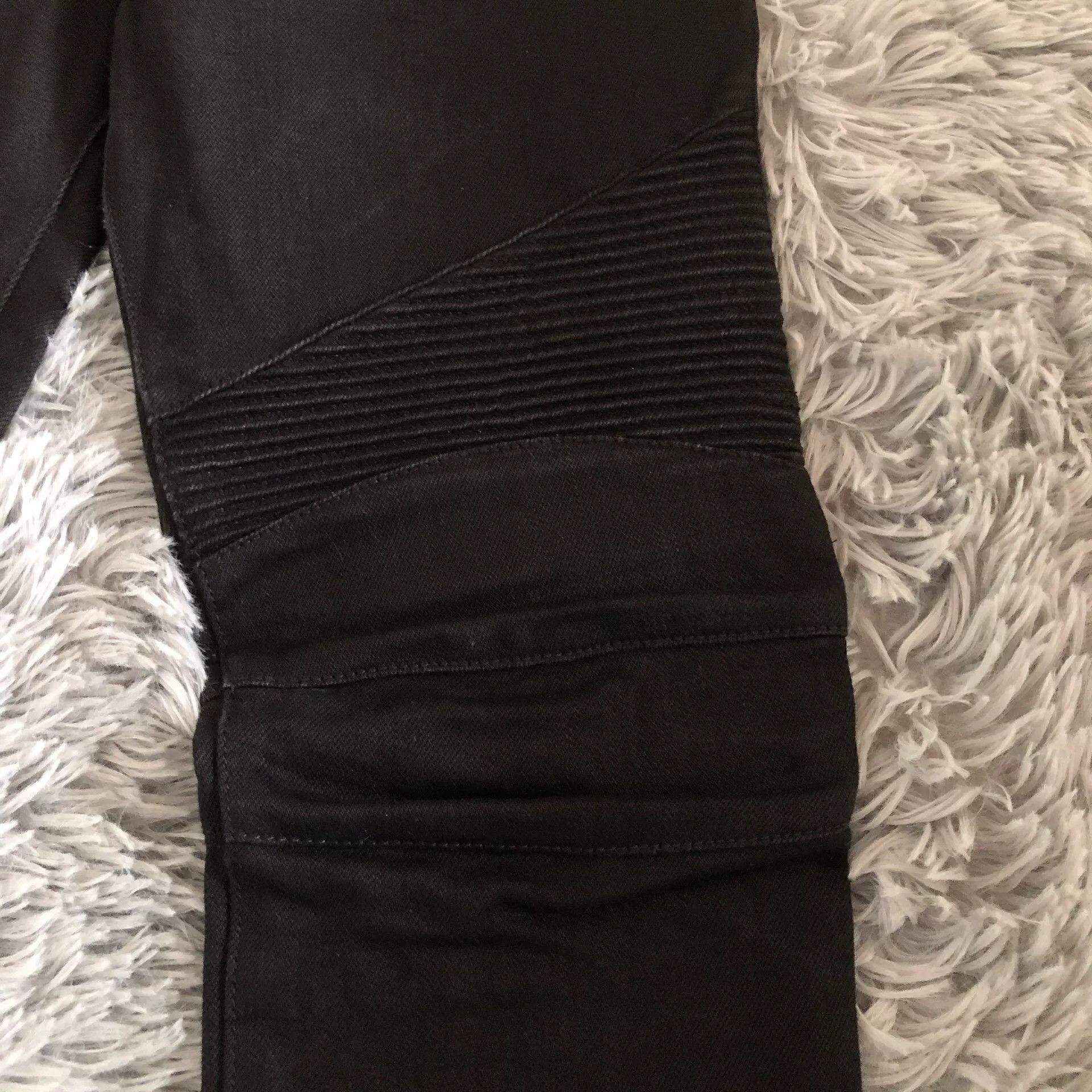 Balmain Balmain Leather Patch Moto Jeans Size US 28 / EU 44 - 3 Thumbnail