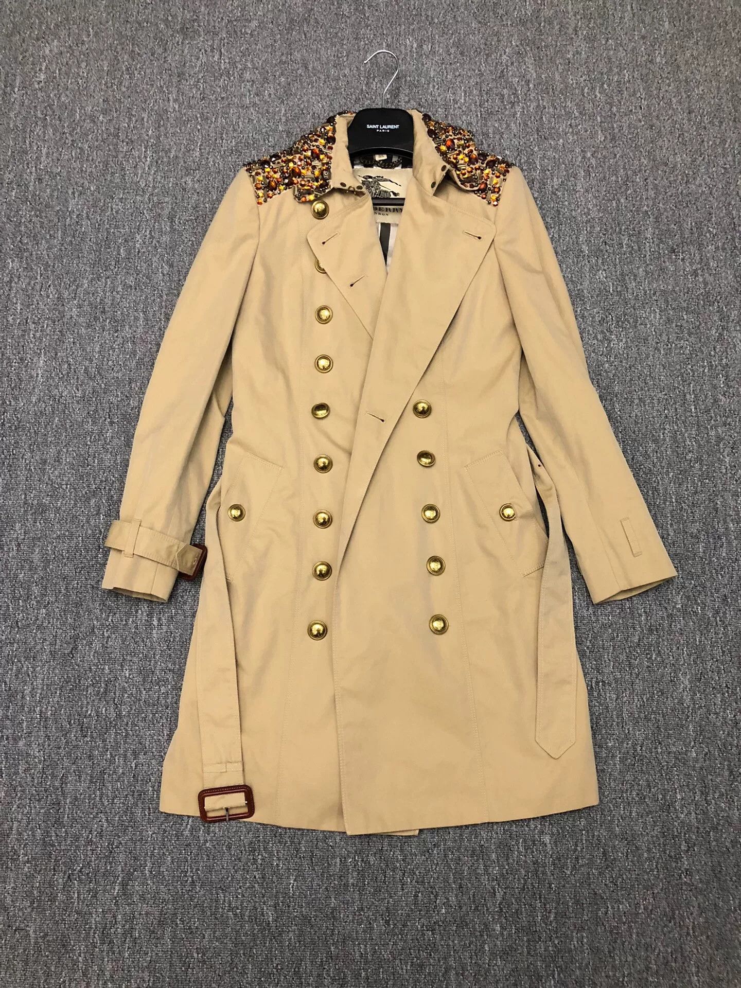 Burberry Burberry Crystal Double-Breasted Trench Coat Size XS / US 0-2 / IT 36-38 - 7 Thumbnail