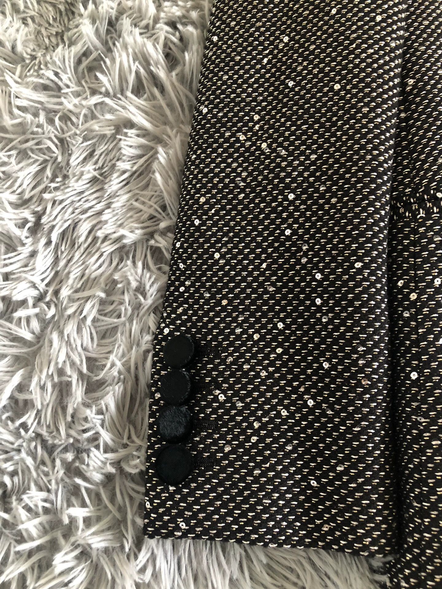 Saint Laurent Paris Saint Laurent 18FW Sequin Embellished Coat Size M / US 6-8 / IT 42-44 - 3 Thumbnail