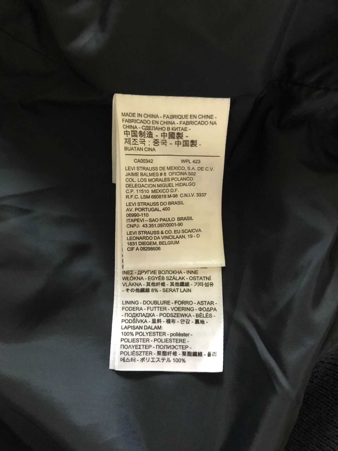 Levi's Levi's Logo Wool Blend Coat Size US L / EU 52-54 / 3 - 4 Thumbnail
