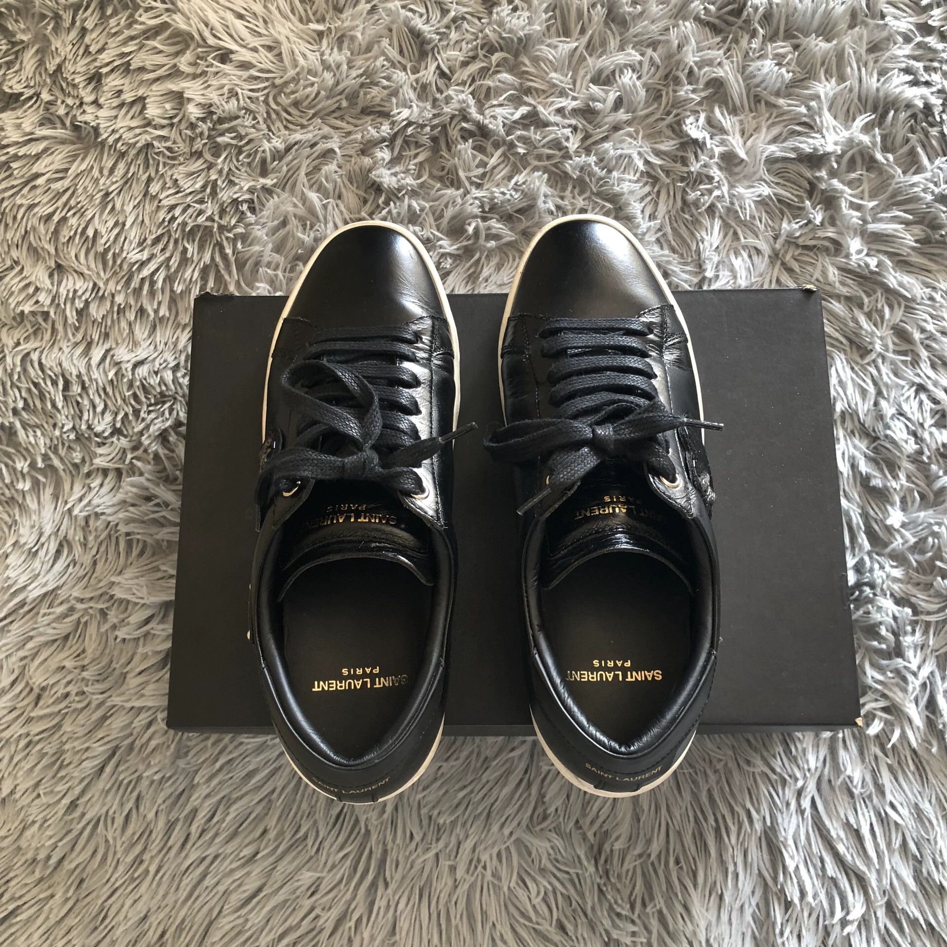 Saint Laurent Paris Saint Laurent Heart Lightning Embroidery Sneakers Size US 6 / IT 36 - 3 Thumbnail