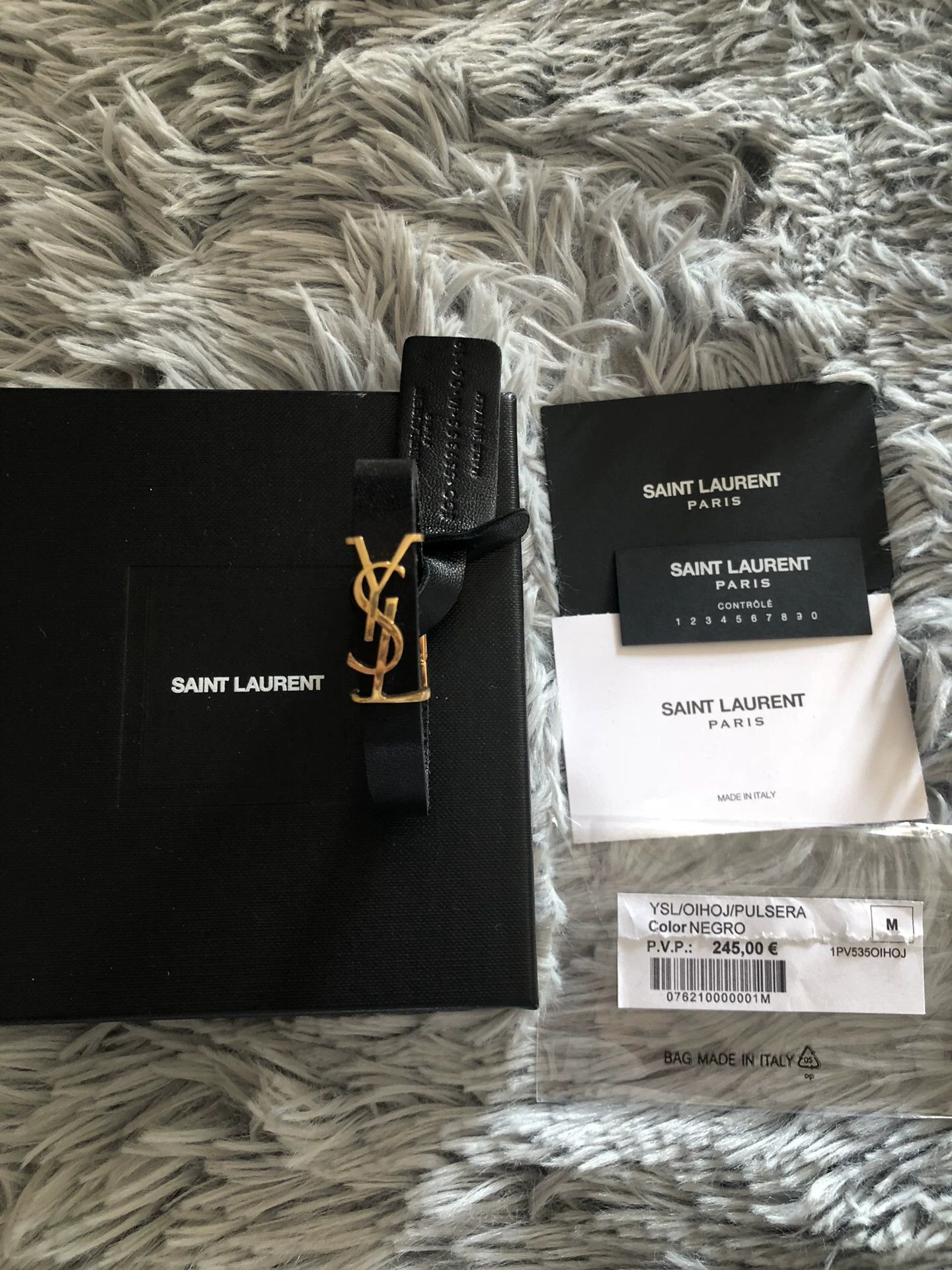 Saint Laurent Paris Saint Laurent Gold Logo Bracelet Size ONE SIZE - 4 Thumbnail