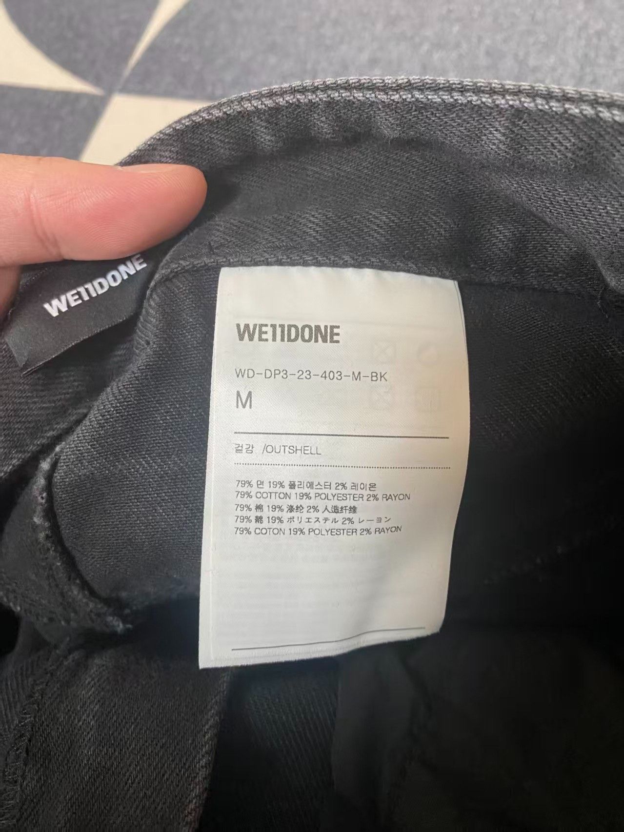WE11DONE we11done Loose Mid-Rise Straight Pants Size US 30 / EU 46 - 3 Thumbnail