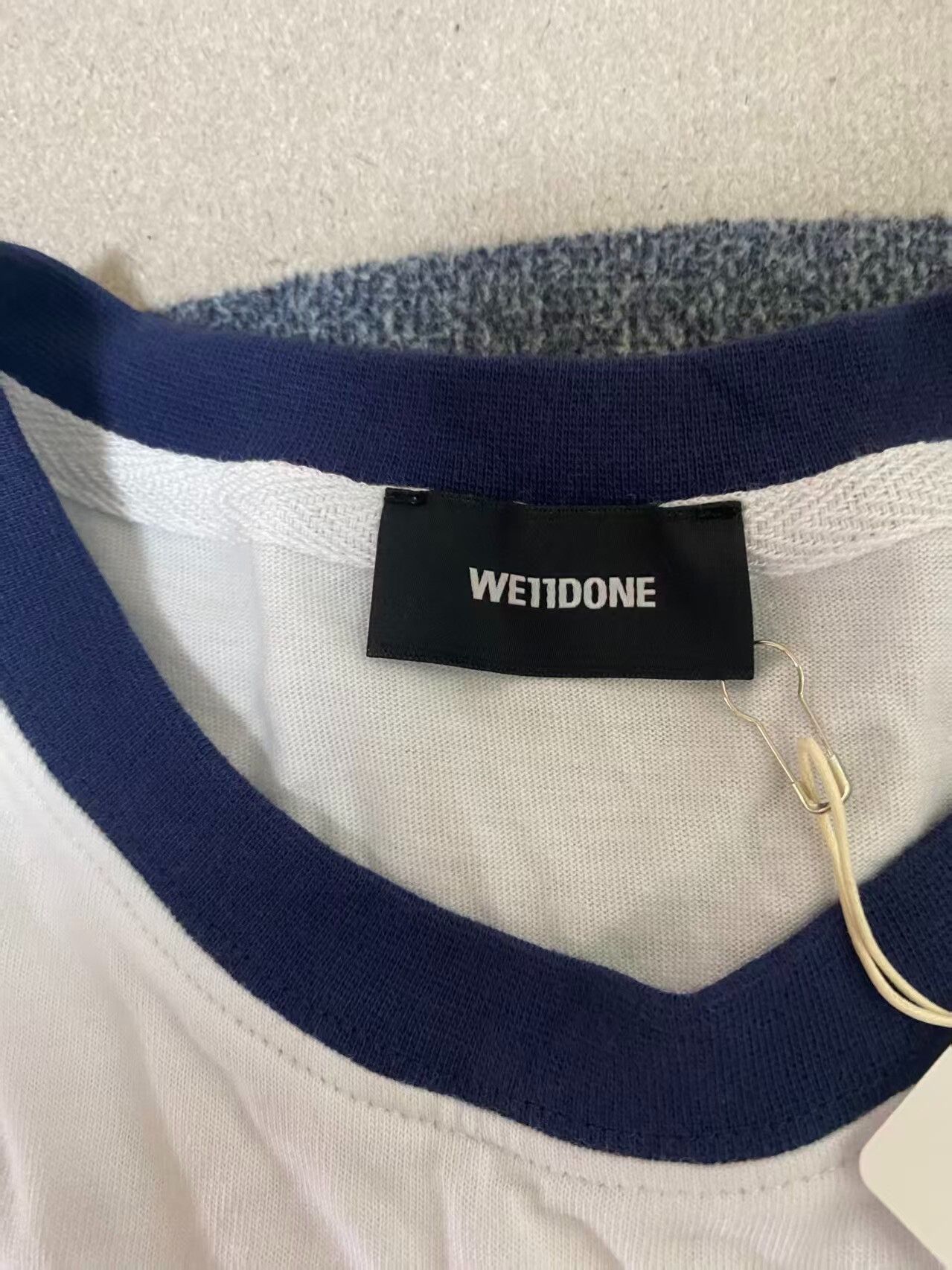 WE11DONE we11done Solid Letter Crew Neck Tee Size US M / EU 48-50 / 2 - 3 Thumbnail