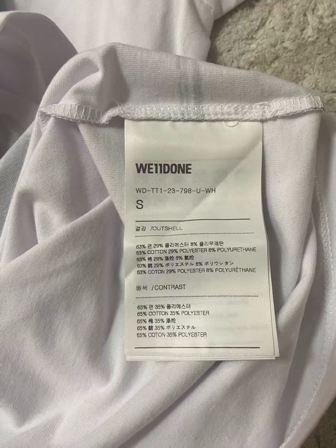 WE11DONE we11done Solid Crewneck Short-Sleeve S Size US S / EU 44-46 / 1 - 3 Thumbnail