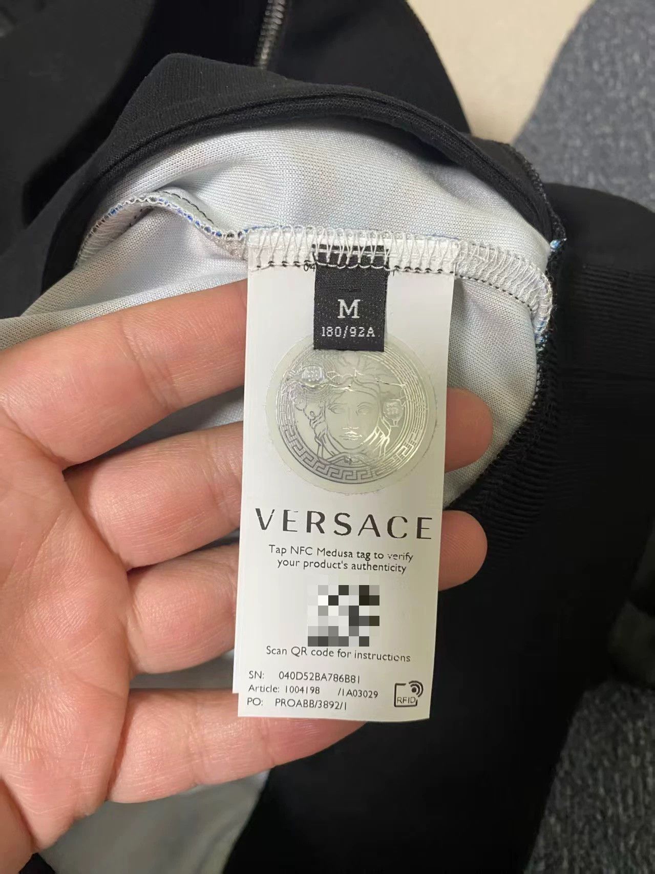 Versace Versace Geometric Pattern Zip Jacket Size US S / EU 44-46 / 1 - 3 Thumbnail