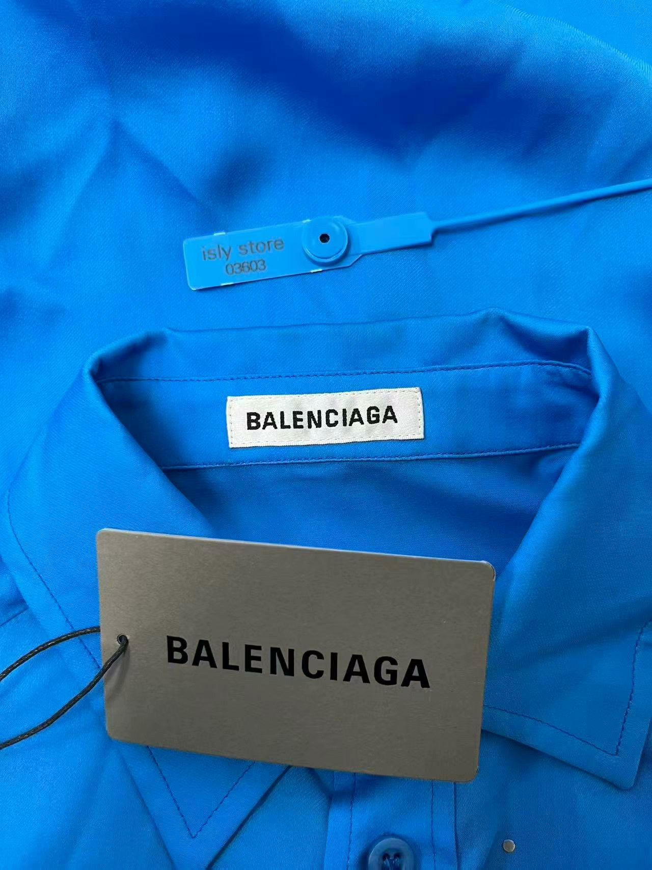 Balenciaga Balenciaga Silk Letter Long-Sleeve Shirt Size XS / US 0-2 / IT 36-38 - 4 Thumbnail