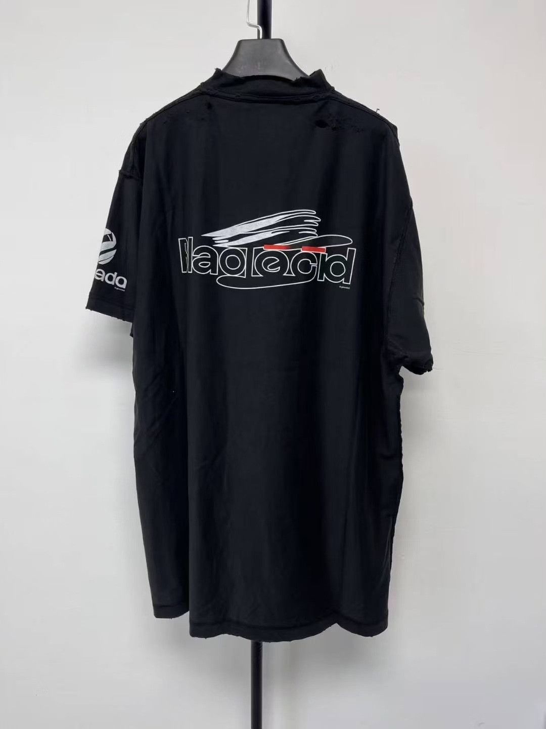 Balenciaga Balenciaga Men's Logo Print Crewneck T-Shirt Size US M / EU 48-50 / 2 - 2 Thumbnail
