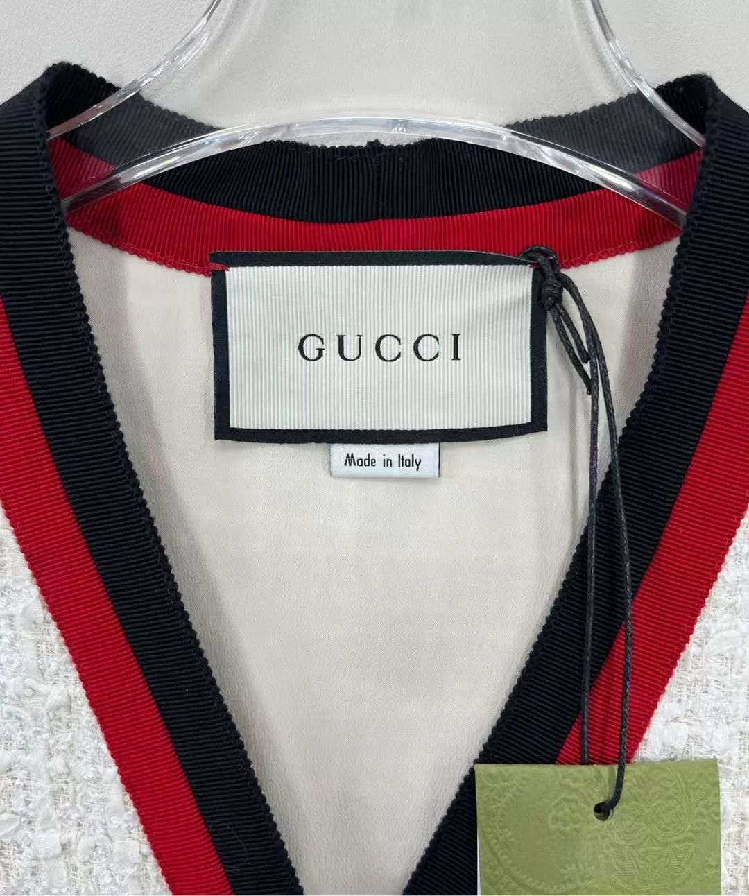 Gucci Gucci White Tweed A-Line Dress Cardigan Size S / US 4 / IT 40 - 3 Thumbnail